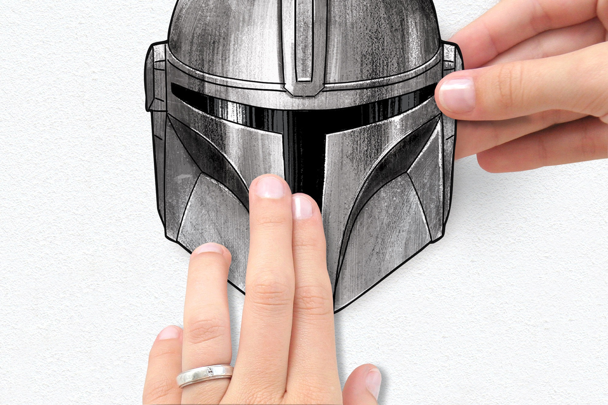 Komar Wandtattoo »Star Wars The Mandalorian Helmets«, (1 St.), 50 x 70 cm (Breite x Höhe) - Kinderzimmer, Wandsticker
