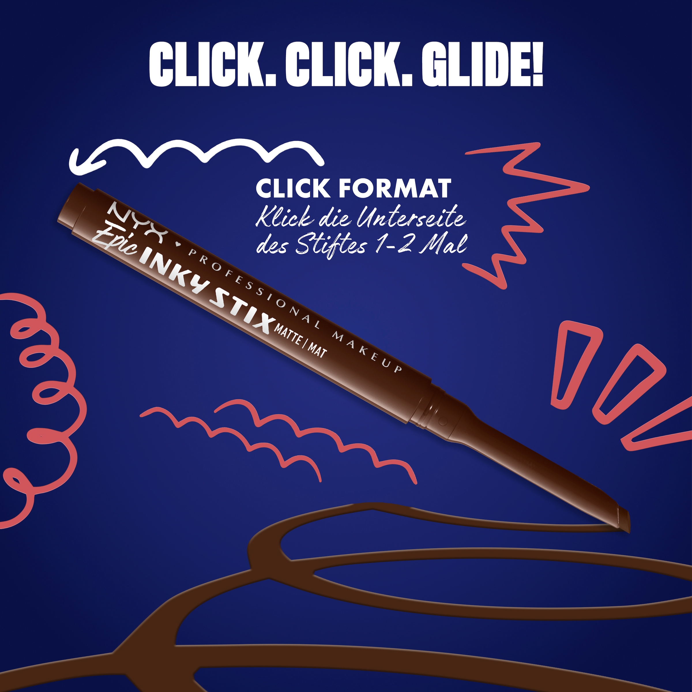 NYX PROFESSIONAL MAKEUP Eyeliner »EPIC INKY STIX CREAM GEL EYELINER« ideal für definierte Lidstriche und vielfältige, ausdrucksstarke Looks