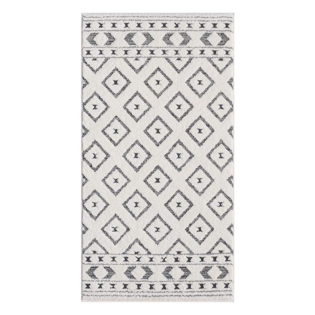 Carpet City Teppich »LOUNGE 9999« rechteckig 15 mm Höhe Kurzflor-Teppich Modern, Hoch-Tief-Struktur, Wohnzimmer, Schlafzimmer