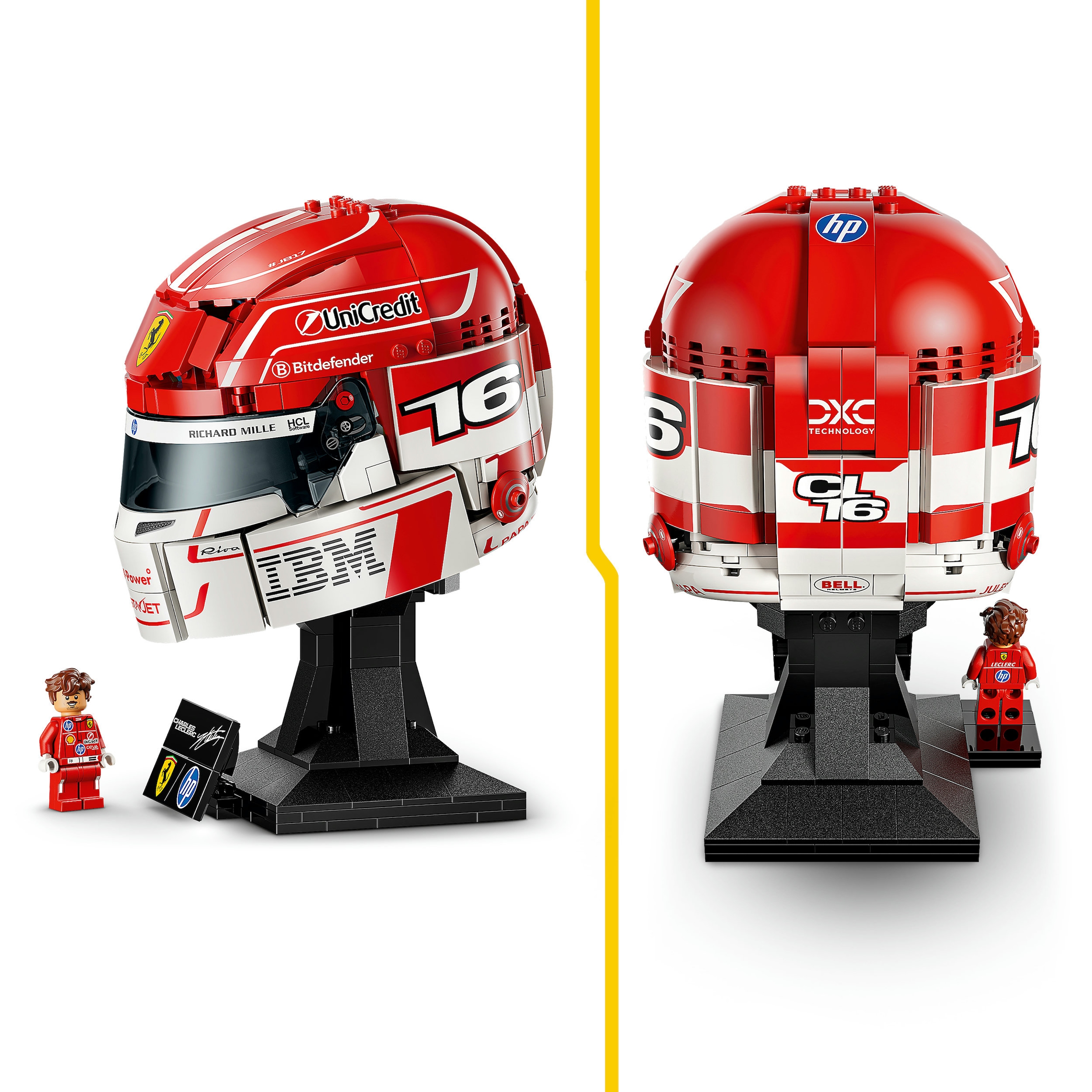 LEGO® Konstruktionsspielsteine »Scuderia Ferrari HP Charles Leclerc Helm (43014)« LEGO Editions Formula 1