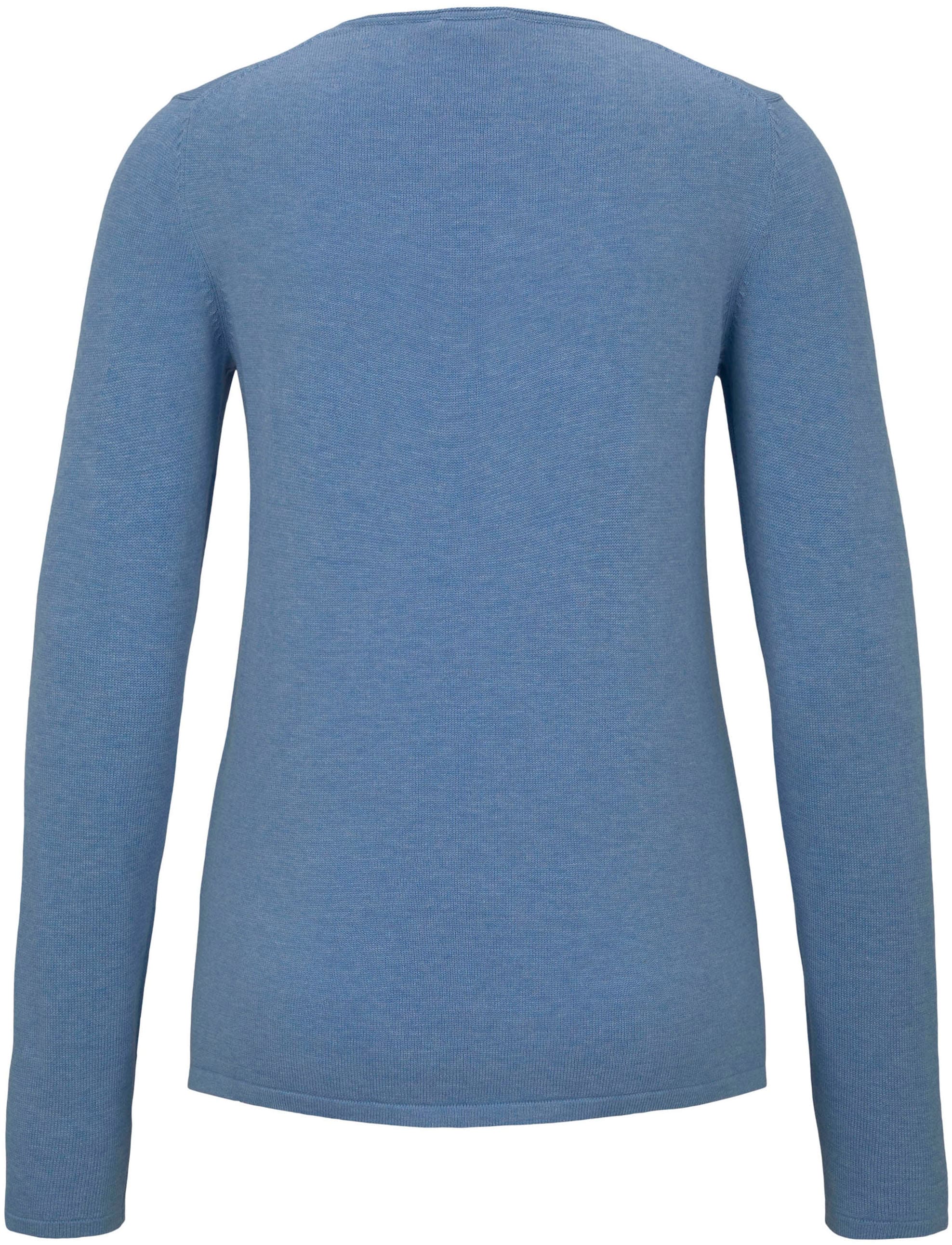 TOM TAILOR V-Ausschnitt-Pullover, aus Feinstrick