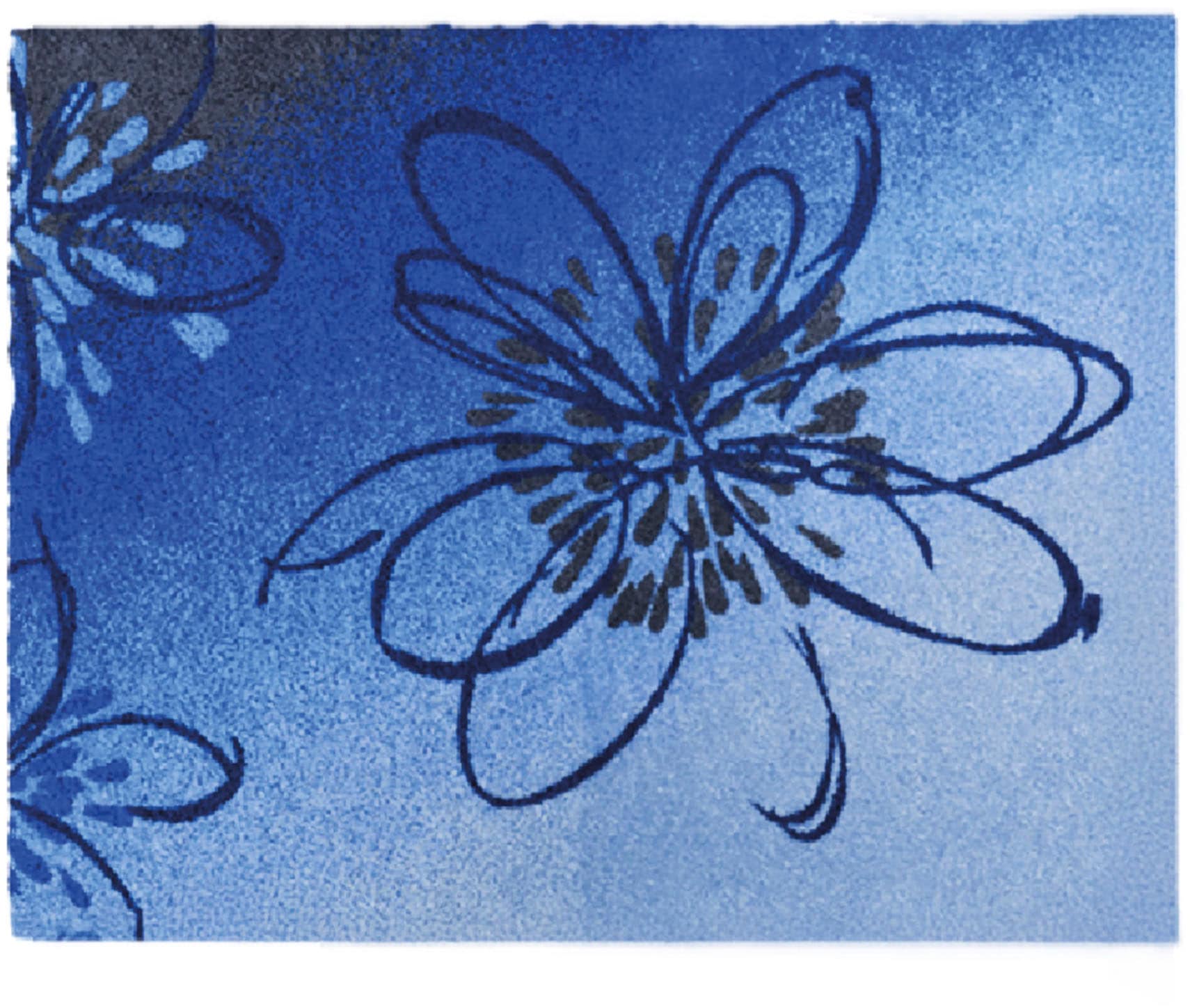 Grund Badematte »Lusia« Höhe 20 mm rutschhemmend beschichtet fußbodenheizungsgeeignet Florales Design mit sanftem Farbverlauf, 5 Jahre Garantie