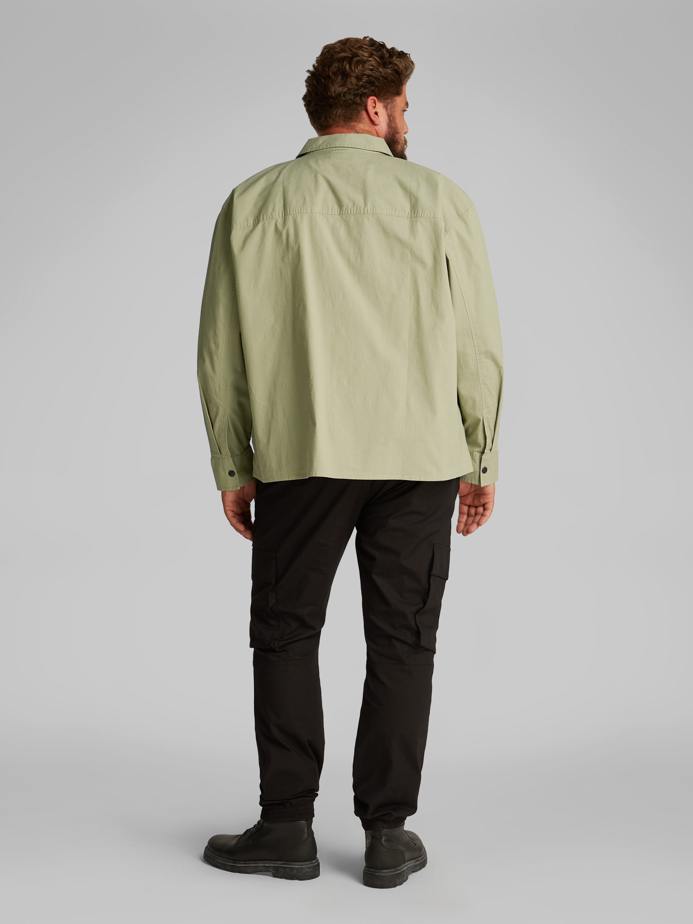 Calvin Klein Jeans Plus Langarmhemd »PLUS CARGO OVERSHIRT«, in großen Größen