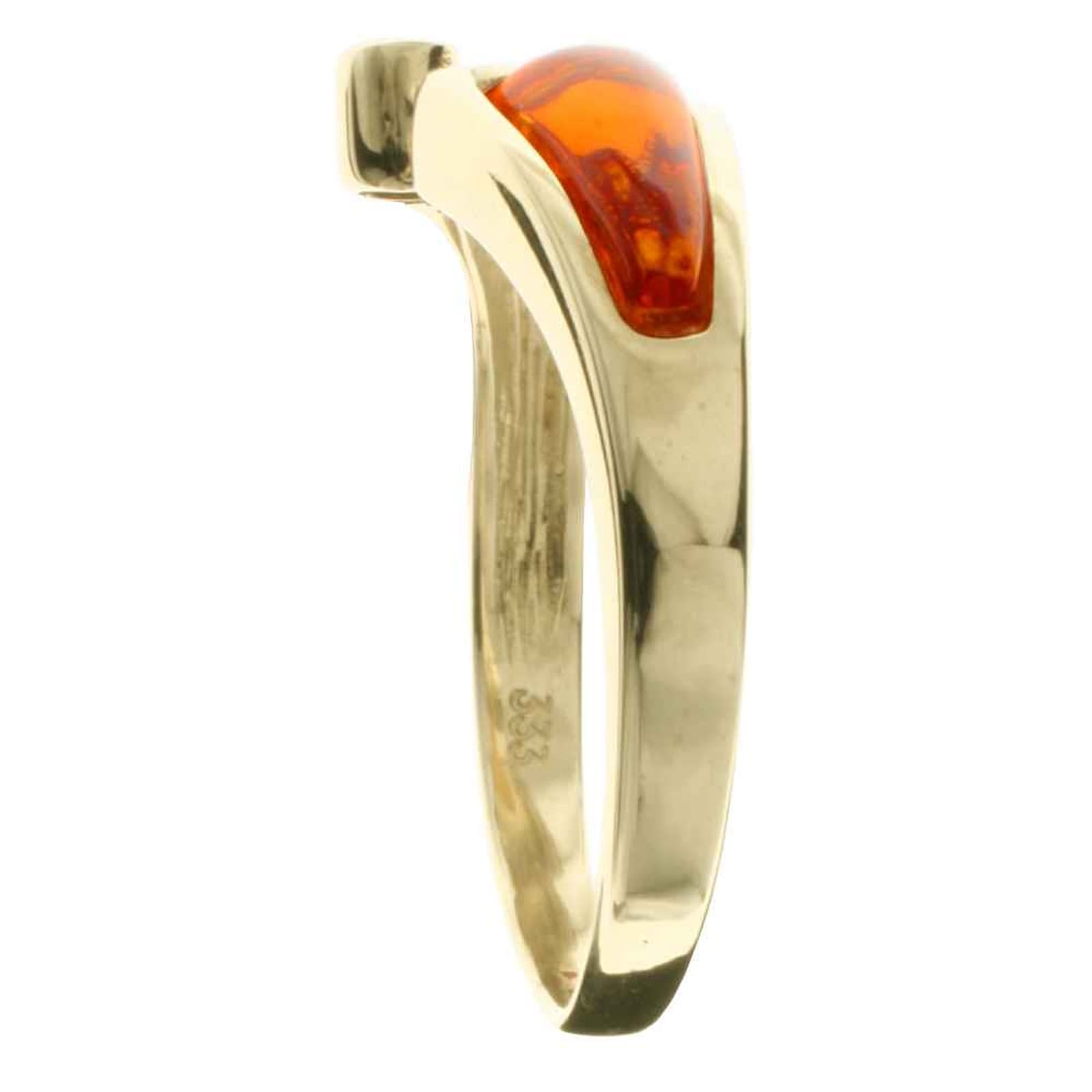 OSTSEE-SCHMUCK Fingerring »- Agneta - Gold 585/000 - Bernstein/Brillant«