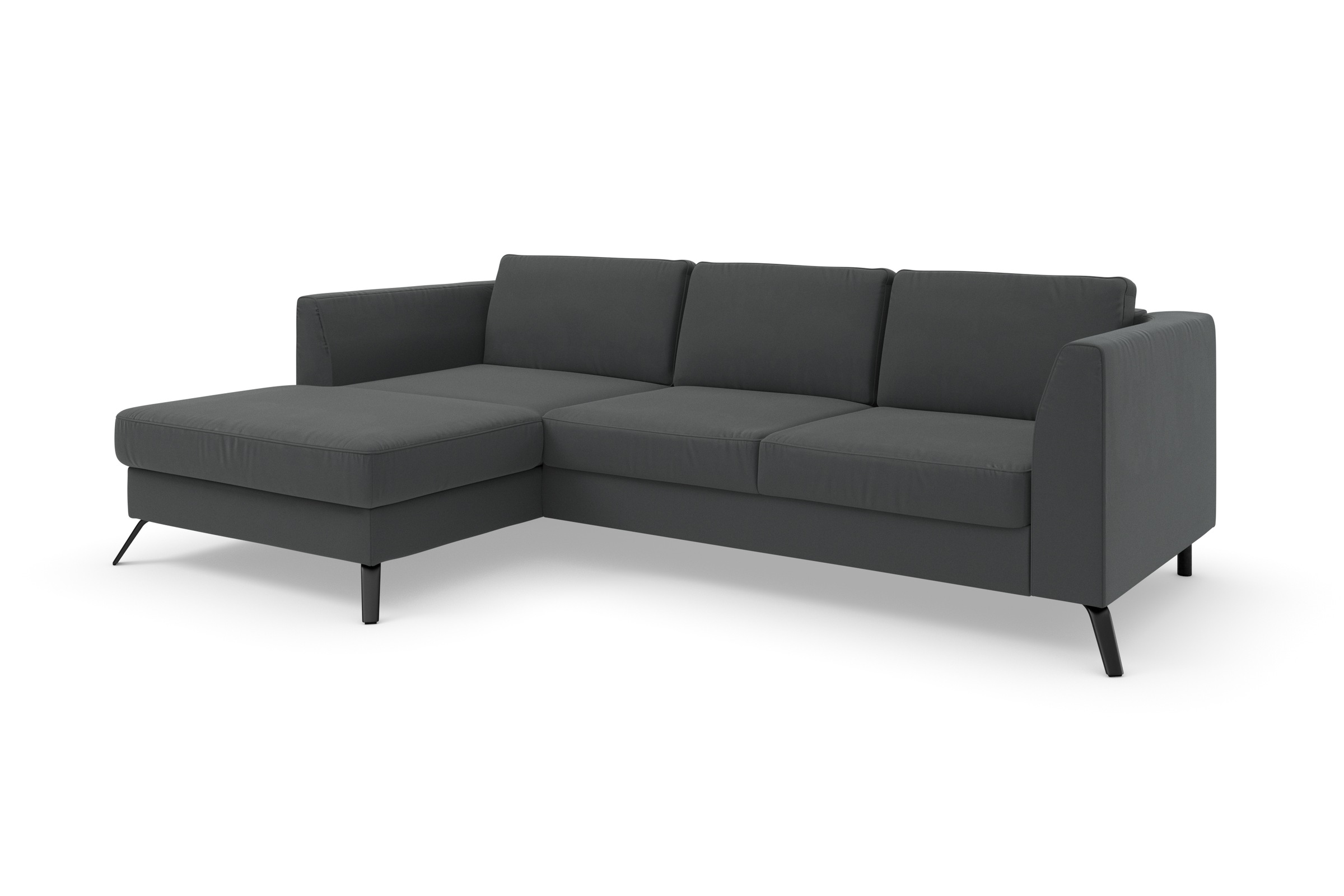 sit&more Ecksofa »Olsen L-Form«, inklusive Sitztiefenverstellung, wahlweise mit Bettfunktion, 15cm hoch