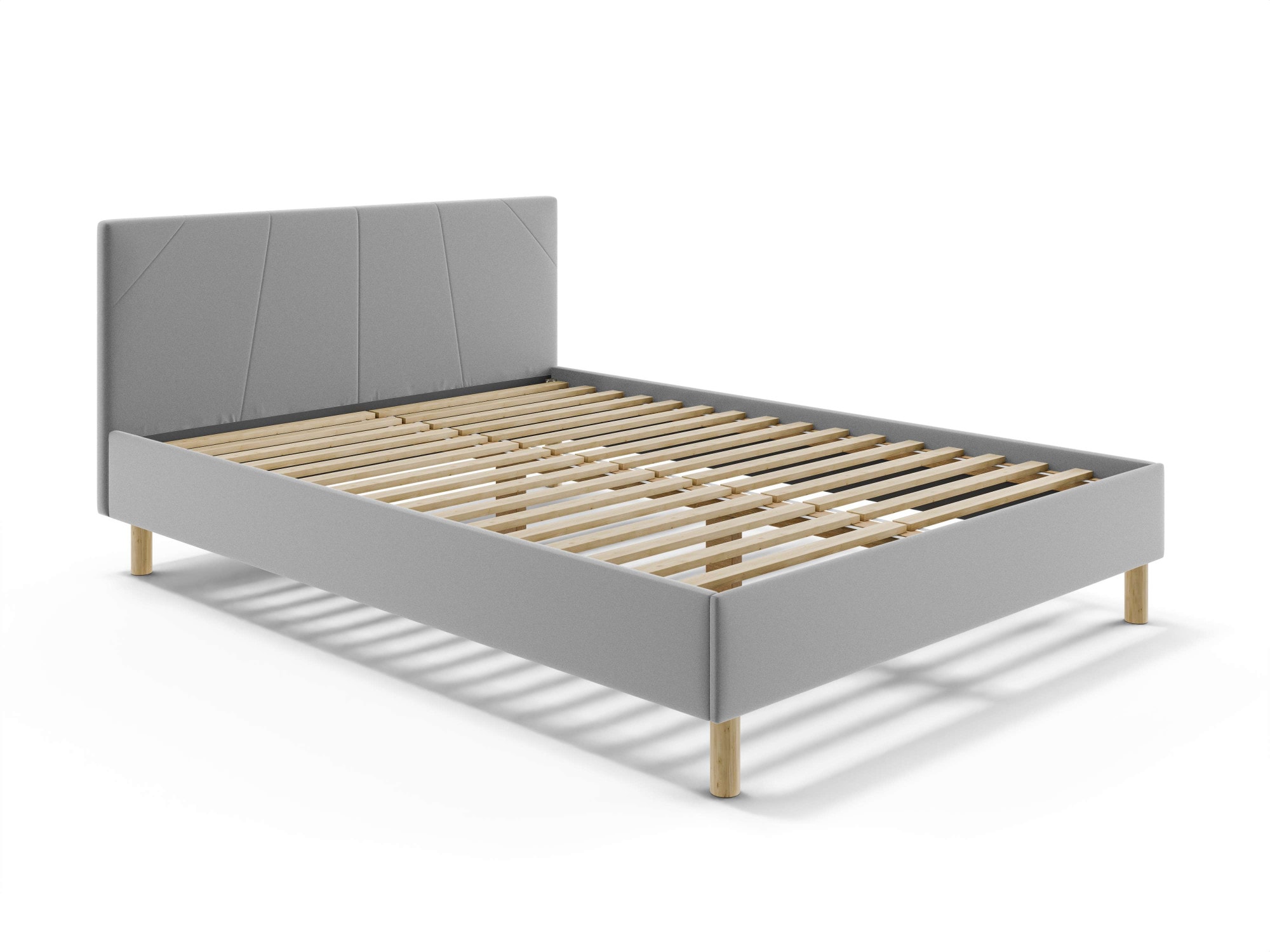 Home affaire Collection Polsterbett »Albybyn, Bettgestell mit Kopfteil und Lattenrost, in 2 Breiten« ohne Bettkasten und Matratze, in 2 Breiten- 140 und 160 cm
