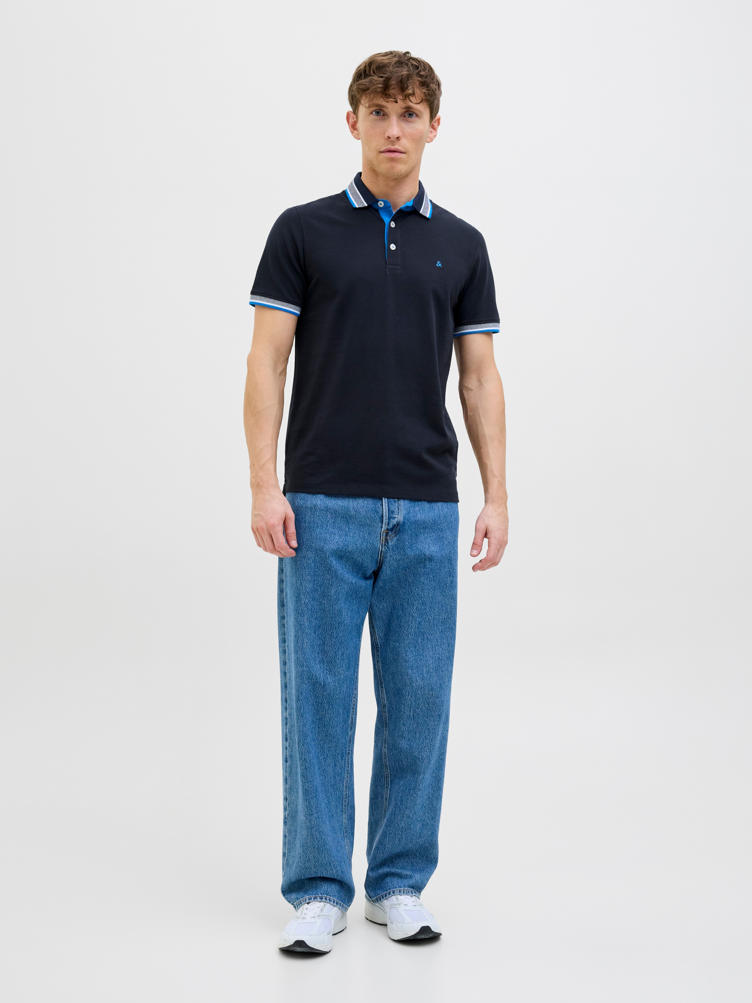 Jack & Jones Poloshirt »JJEPAULOS POLO SS NOOS«, mit Logo Stickerei