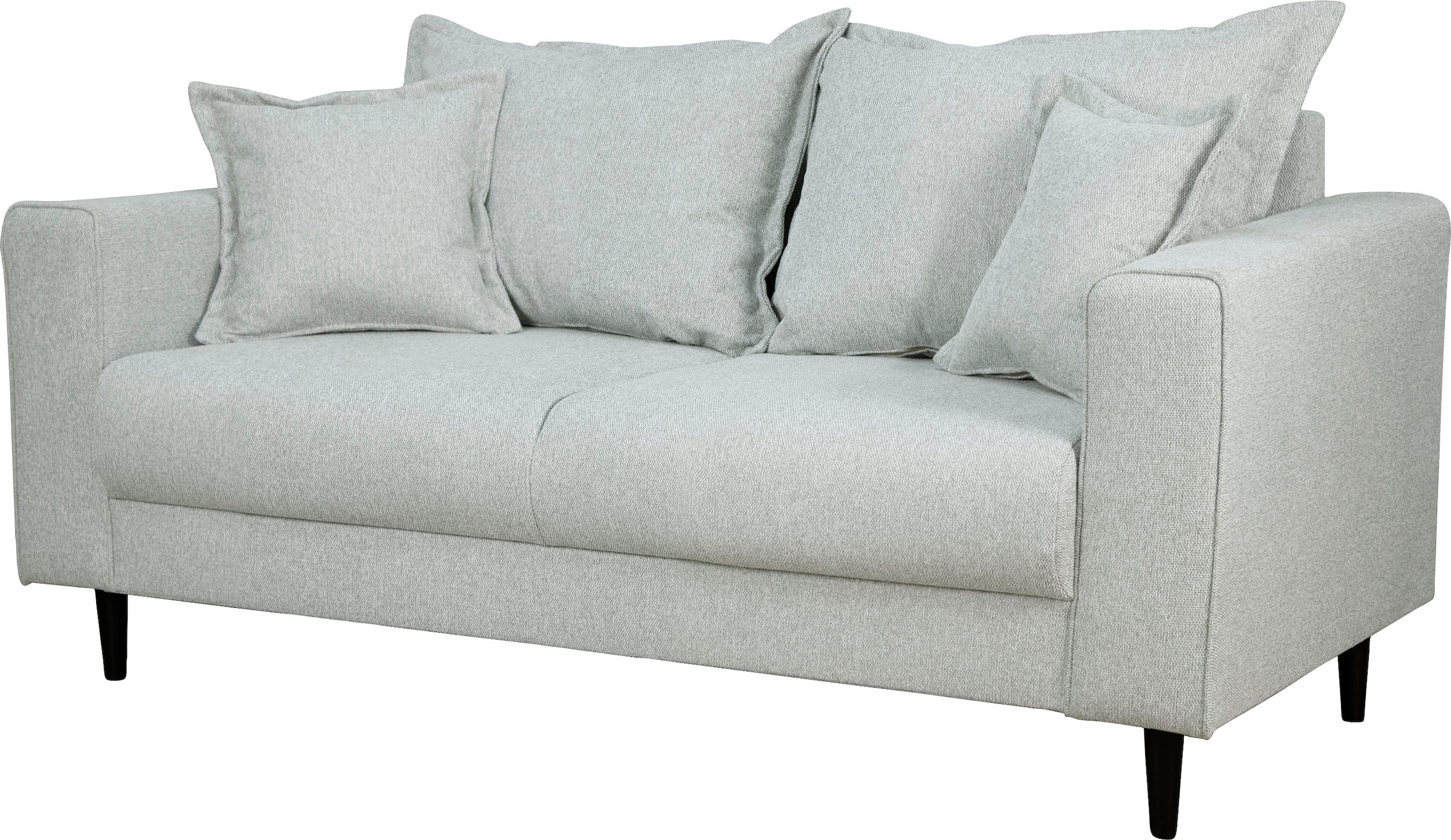 Home affaire 2-Sitzer »VEYRAS, hoher Sitzkomfort, Maße B/T/H: 162/84/76 cm«, mit Wellenunterfederung, incl. Rückenkissen und Zierkissen
