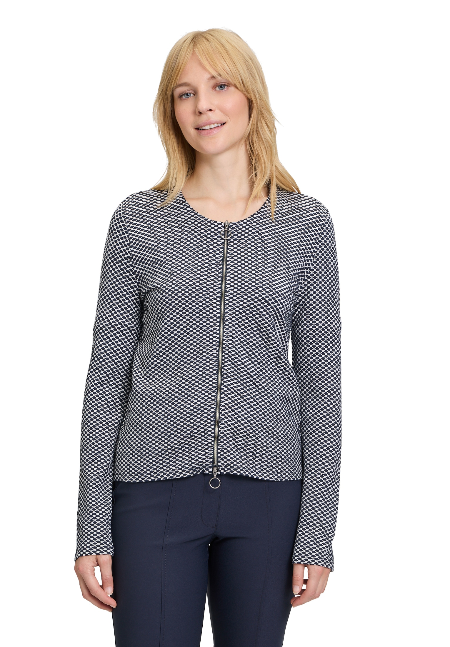 Betty Barclay Langarmshirt »Shirtjacke mit Struktur«