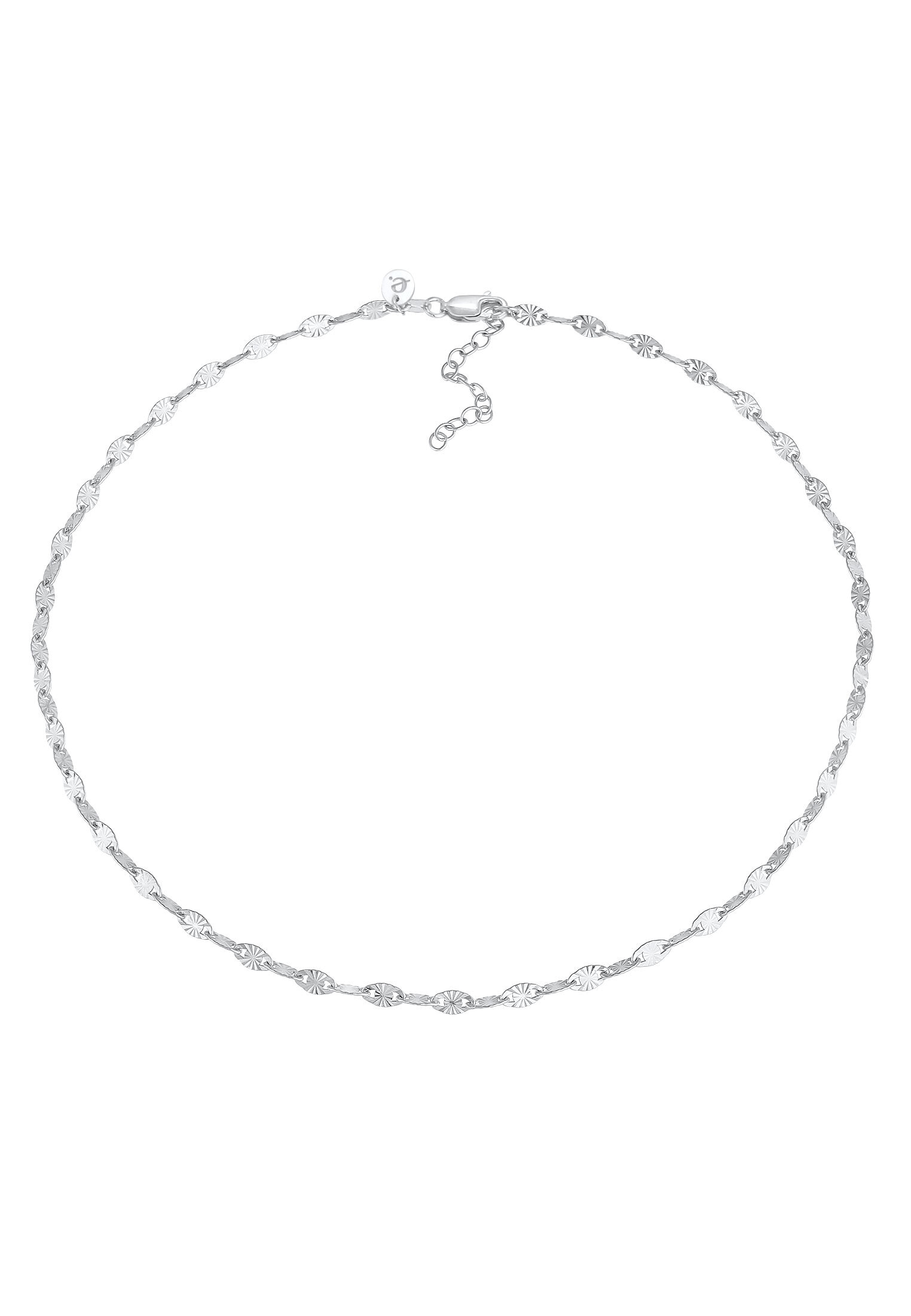 Elli Premium Choker »Halskette Choker Plättchen Design Stern Look 925 Silber«