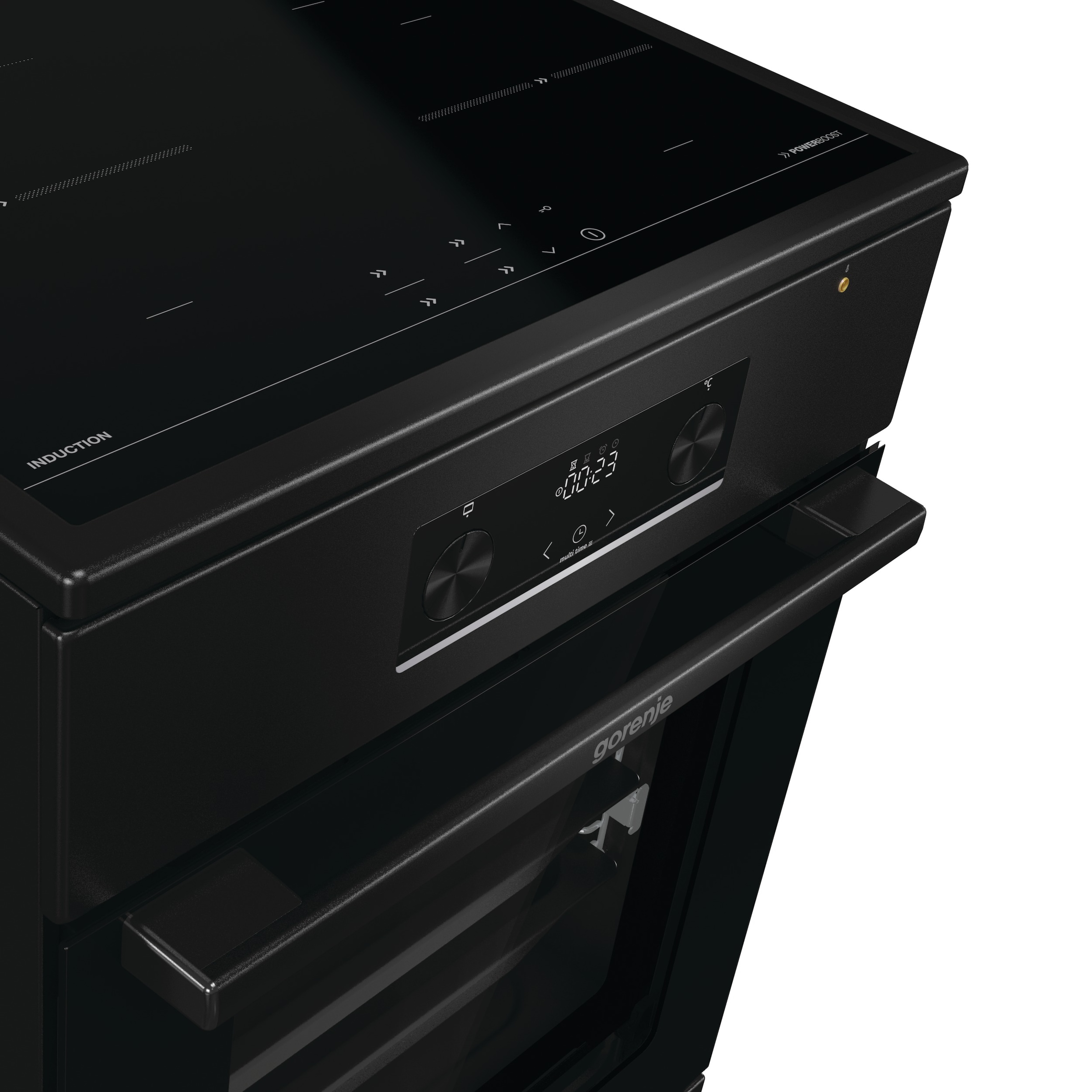 GORENJE Induktions-Standherd »MEKIS510IB« mit 1-fach-Teleskopauszug Aqua Clean 1 Stk. tlg. Standherd mit Induktionskochfeld und Teleskopauzug