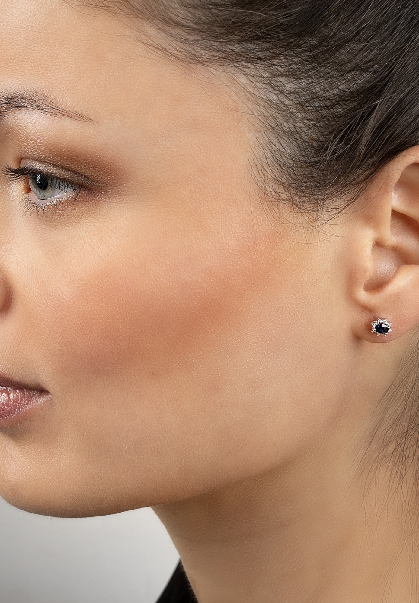 ONE ELEMENT Paar Ohrstecker »0.05 ct Diamant Brillant Safir Ohrringe  Ohrstecker aus 585 Weißgold«