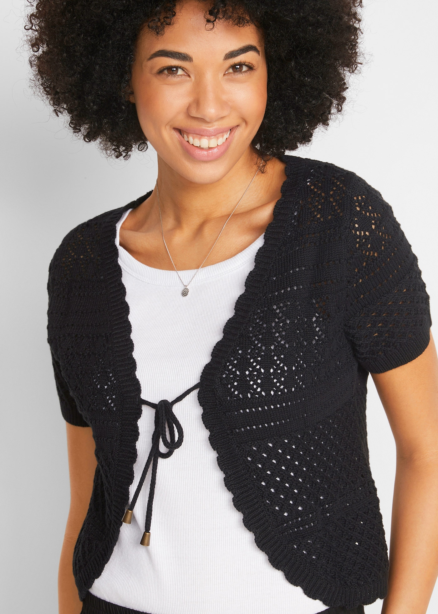 bonprix Bolero in Häkeloptik