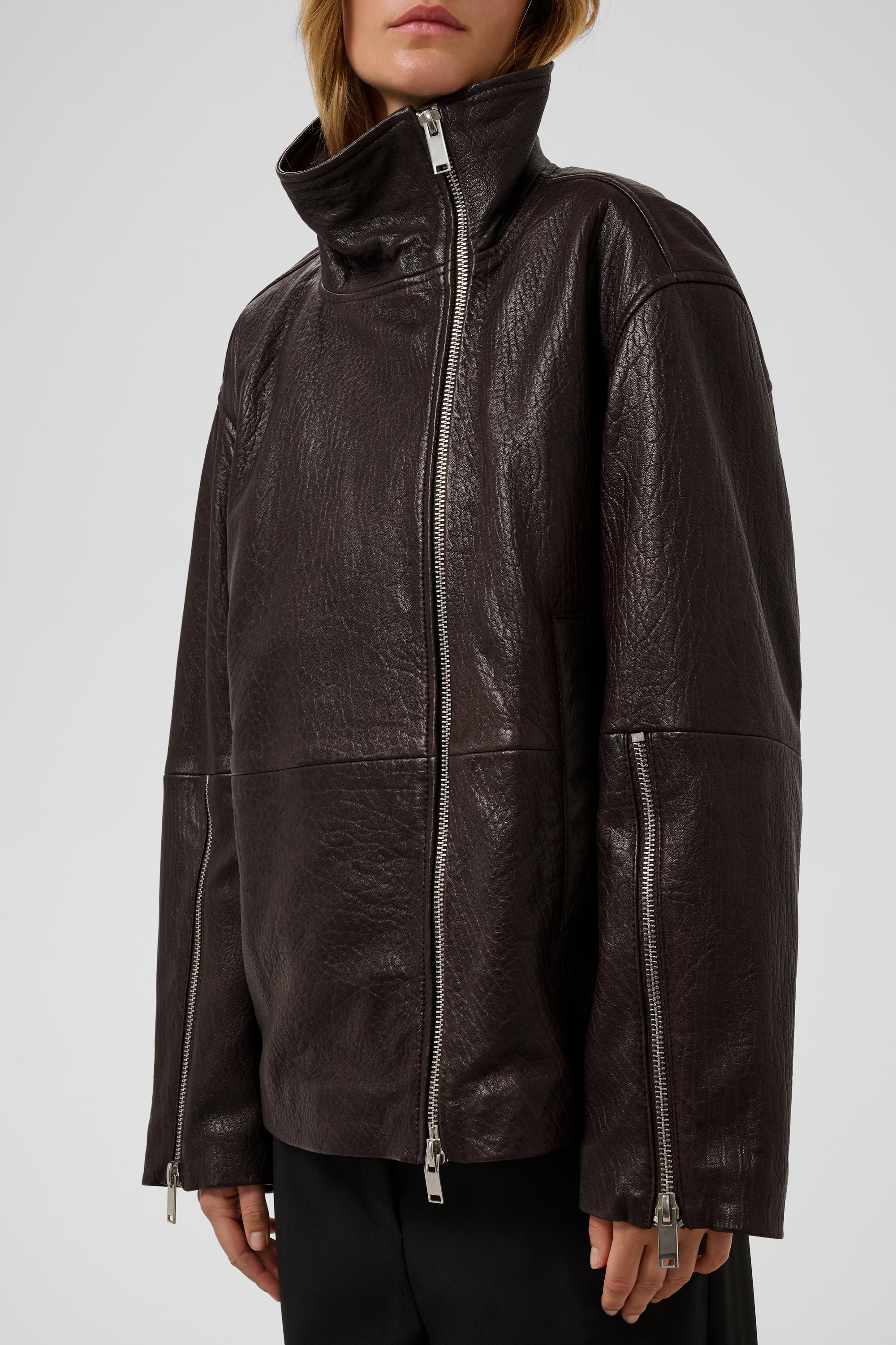 SOAKED IN LUXURY Lederjacke »Damen Lederjacke SLGinnie«