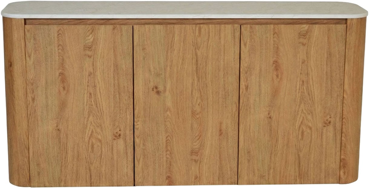 Jahnke Sideboard »TRESOR SB 150« Sideboard, Marmor Look, grifflose Optik, 3 Türen, Breite:150 cm