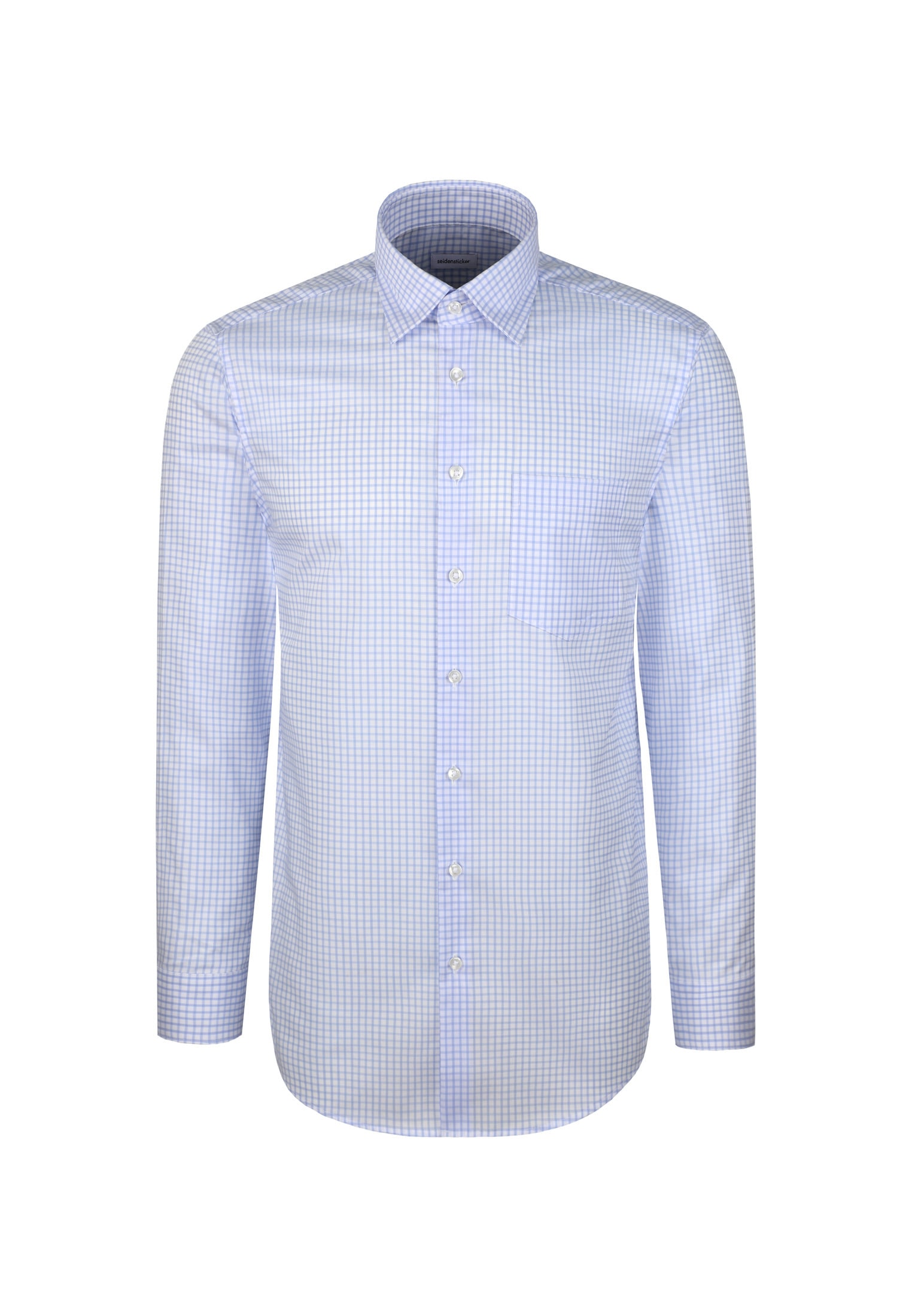 seidensticker Businesshemd »Schwarze Rose«, Regular 1/1 Covered-Button-Down-Kragen Karo