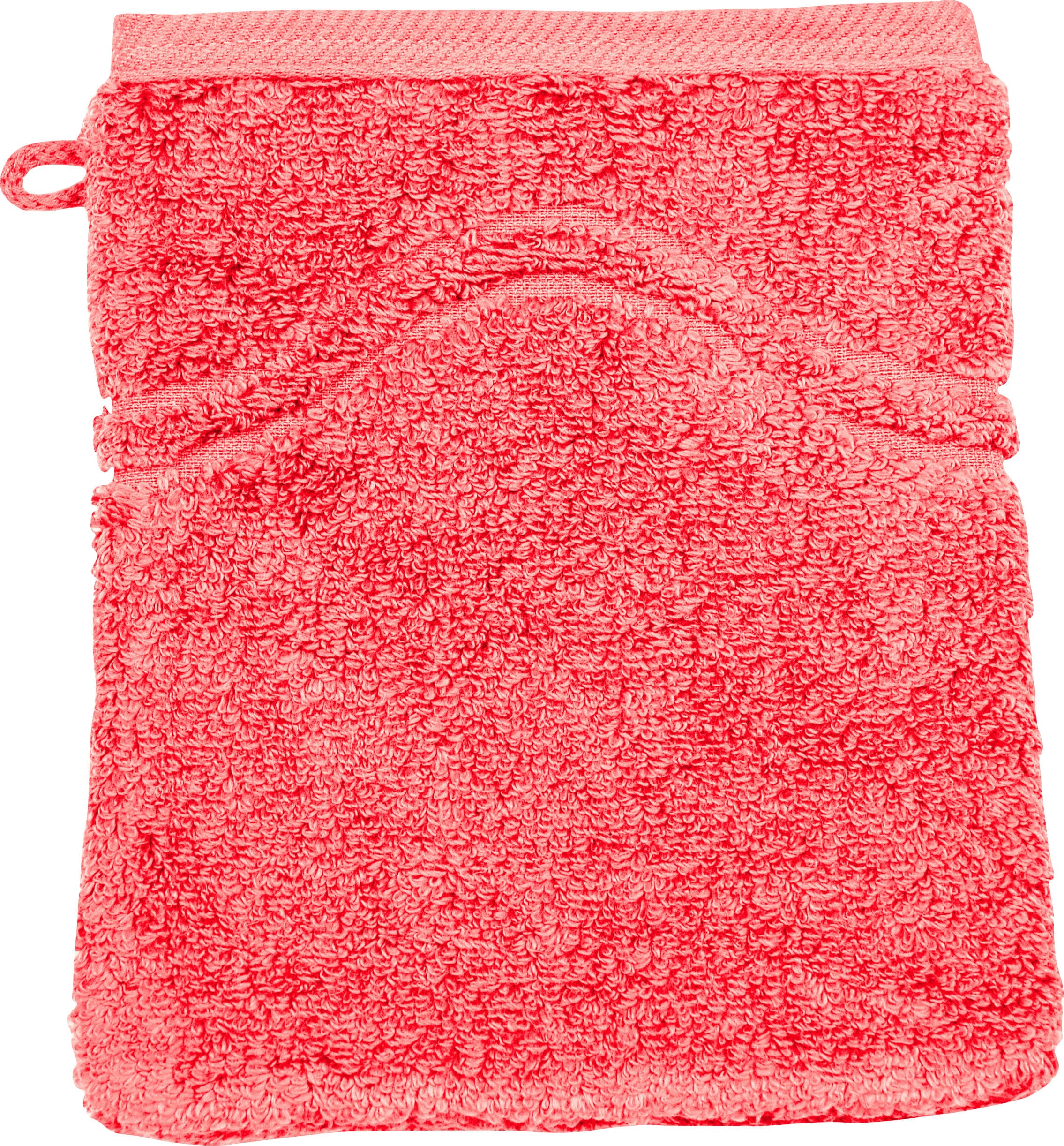 ROSS Waschhandschuh »Cashmere feeling« mit Wellen-Bordüre