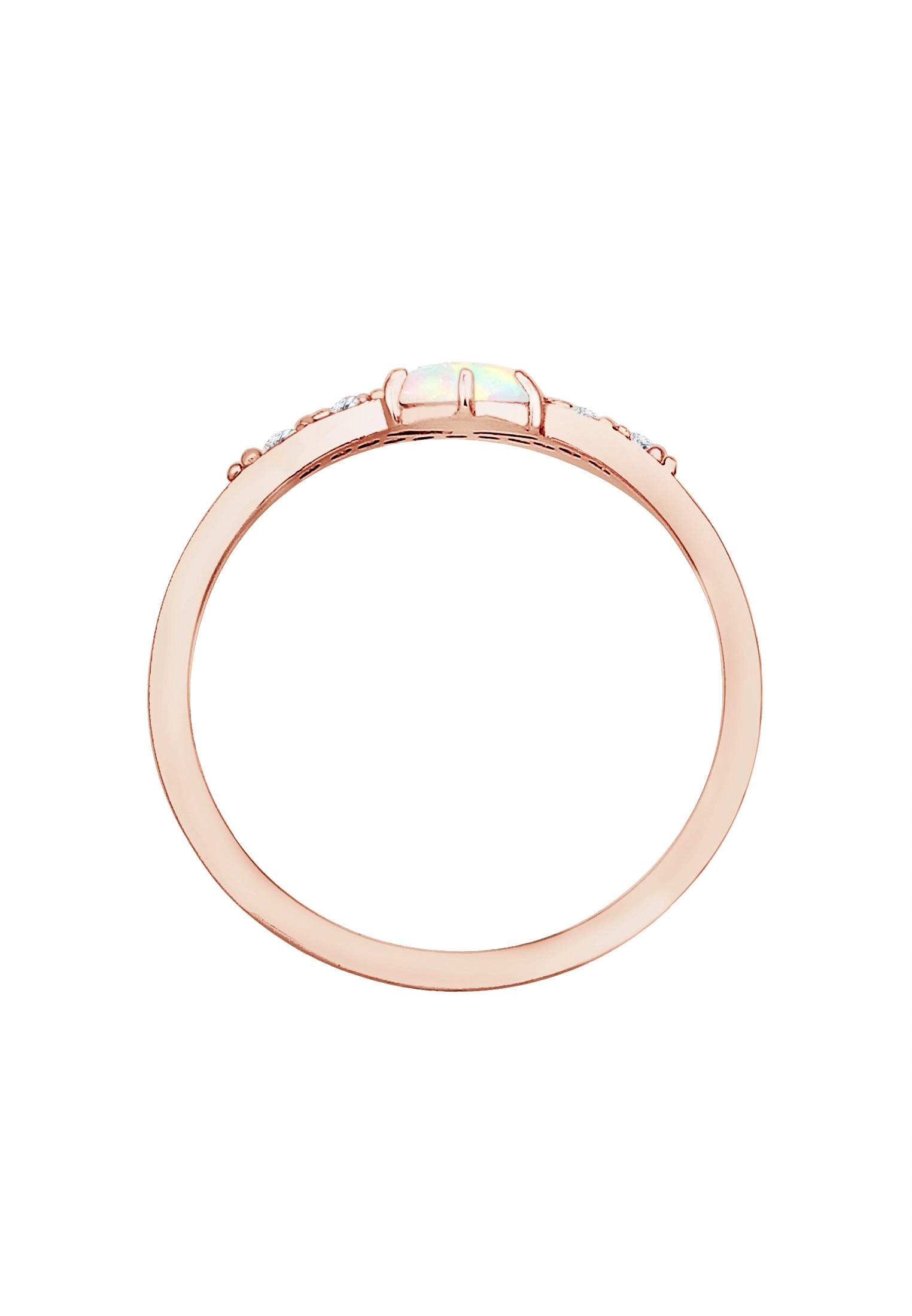 Elli Verlobungsring »Ring Elli Ring Vintage Design Zirkonia Marquise Opal 925er Silber«