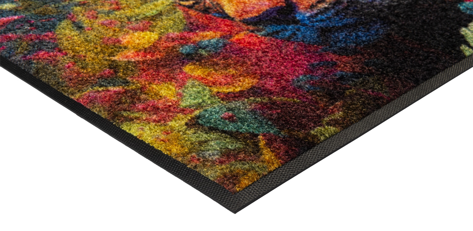 wash+dry by Kleen-Tex Fußmatte »Leopy McLeopard« rechteckig 7 mm Höhe