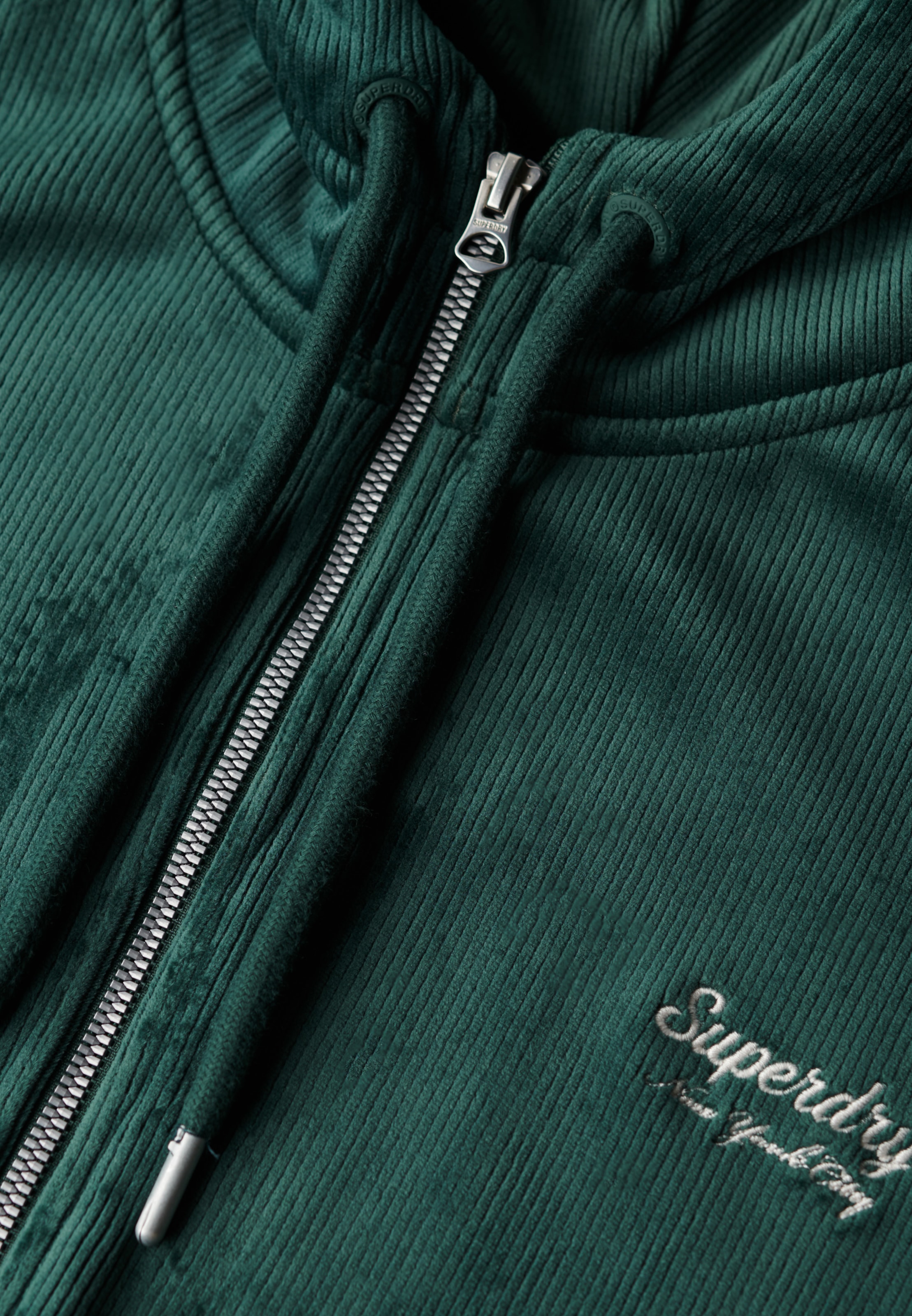 Superdry Kapuzensweatjacke »COUNTRY CLUB VELOUR ZIP HOOD«