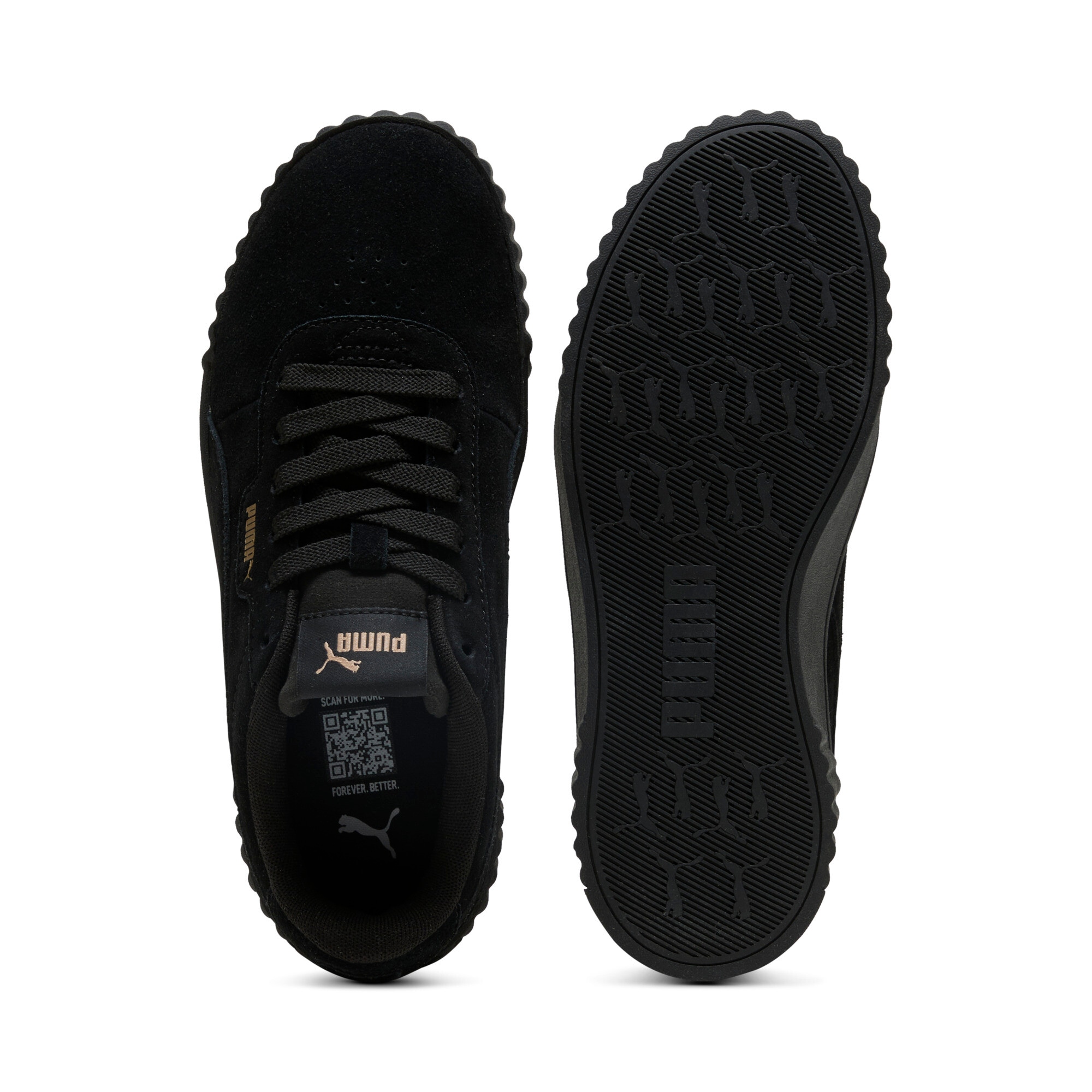 PUMA Sneaker »CARINA 30 SD«  aus Wildleder, mit SOFTFOAM+ Einlegesohle, mit Schnürung