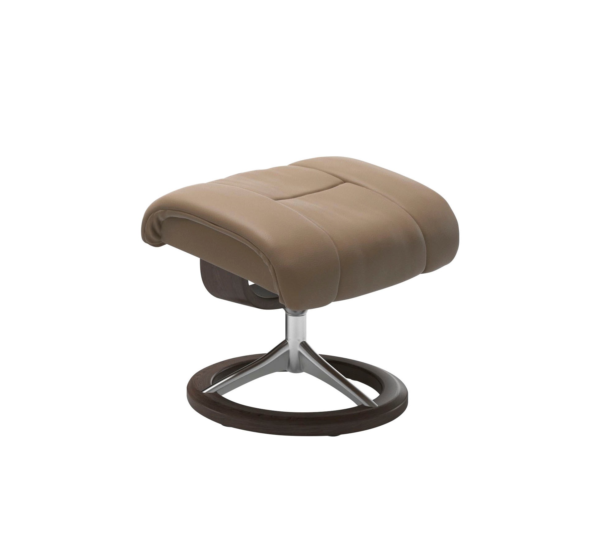 Stressless® Relaxsessel »Reno«, (Set, Relaxsessel mit Hocker), mit Hocker, mit Signature Base, Größe S, M & L, Gestell Wenge