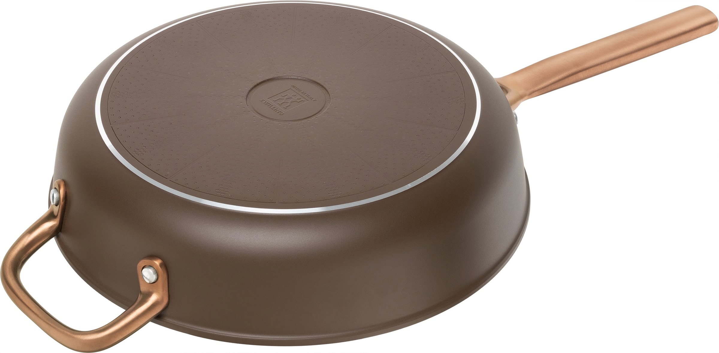 Zwilling Schmorpfanne »Milano, Pfanne mit Glasdeckel« Aluminium 1 tlg. Keramik-Antihaftbeschichtung, Induktion, Made in Italy