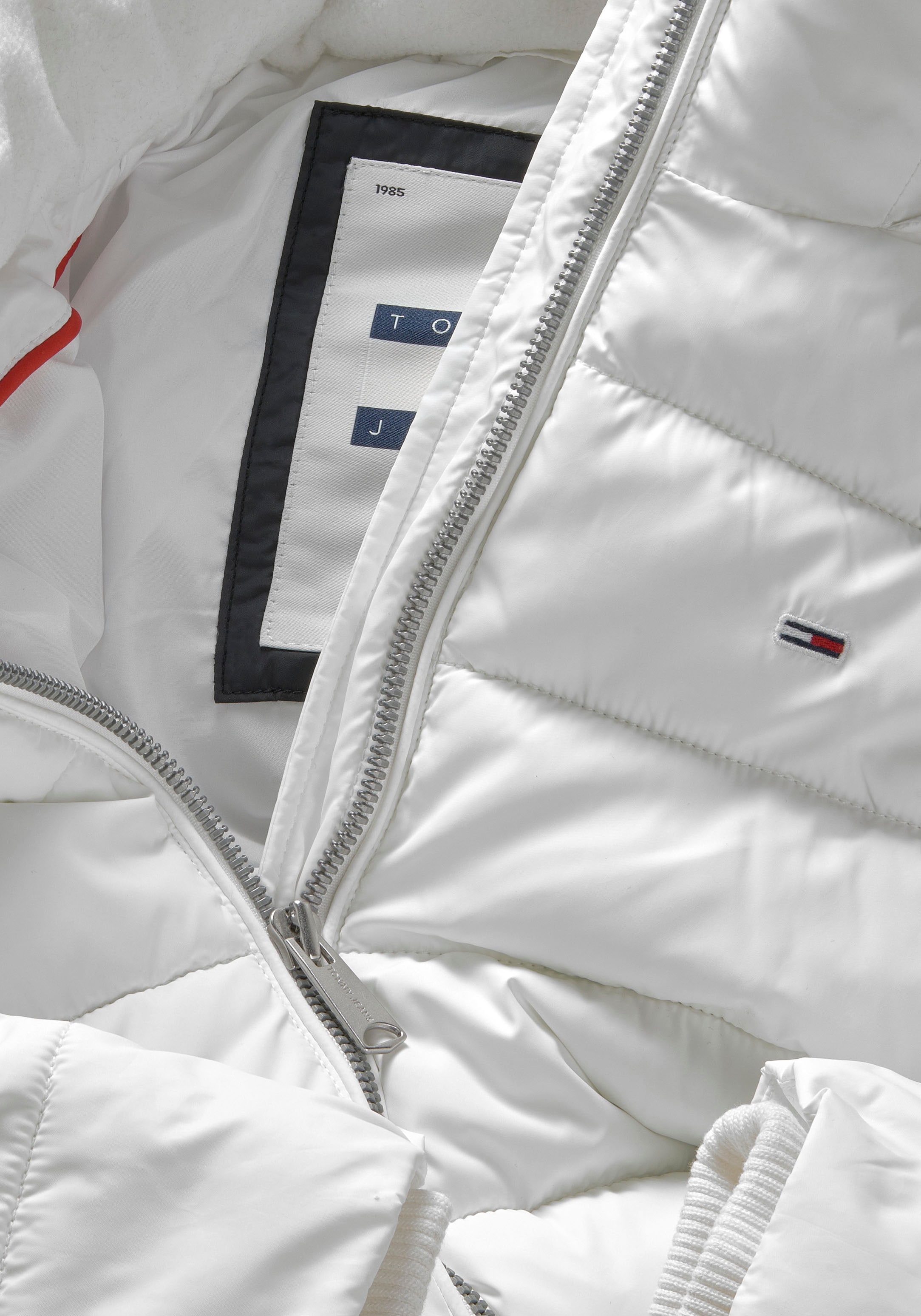 Tommy Jeans Steppjacke »TJW BASIC HOODED JACKET«, mit Kapuze, mit Kapuze