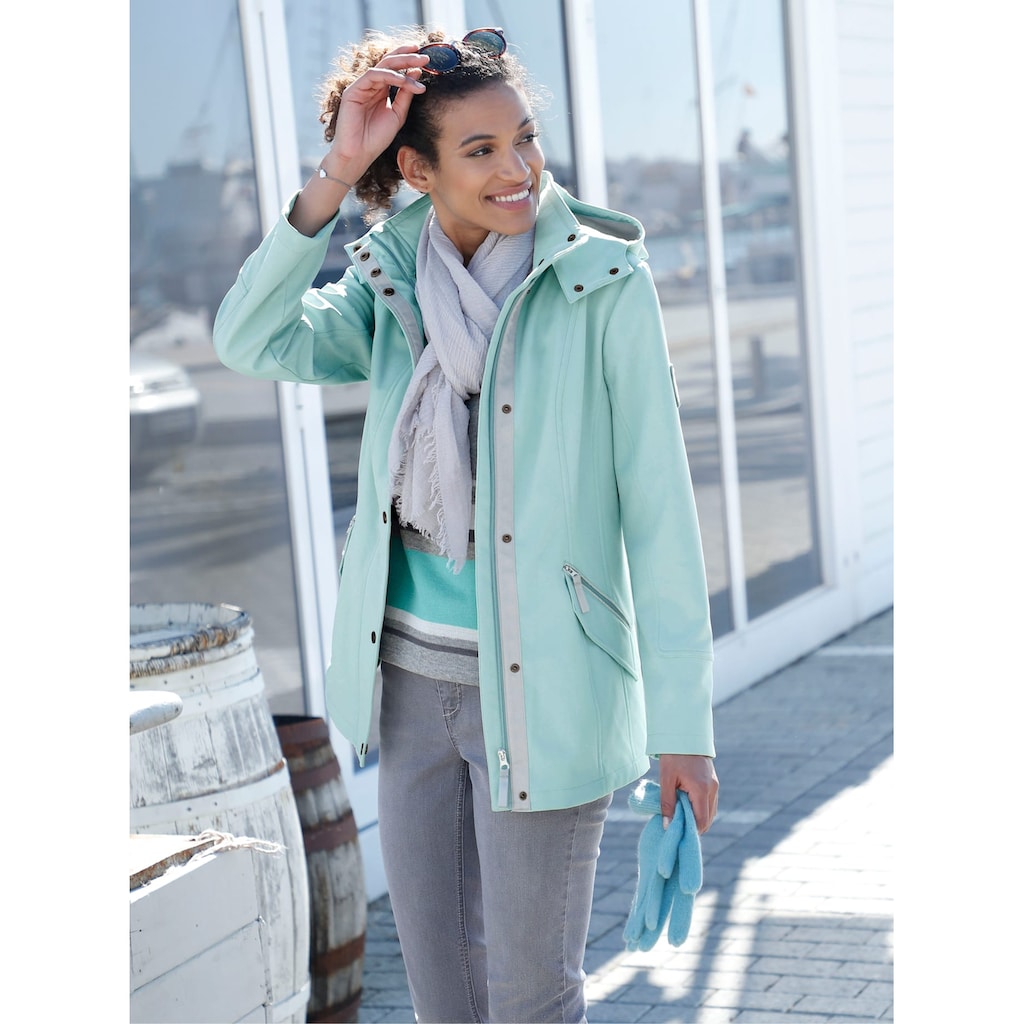 Casual Looks Softshelljacke, mit Kapuze