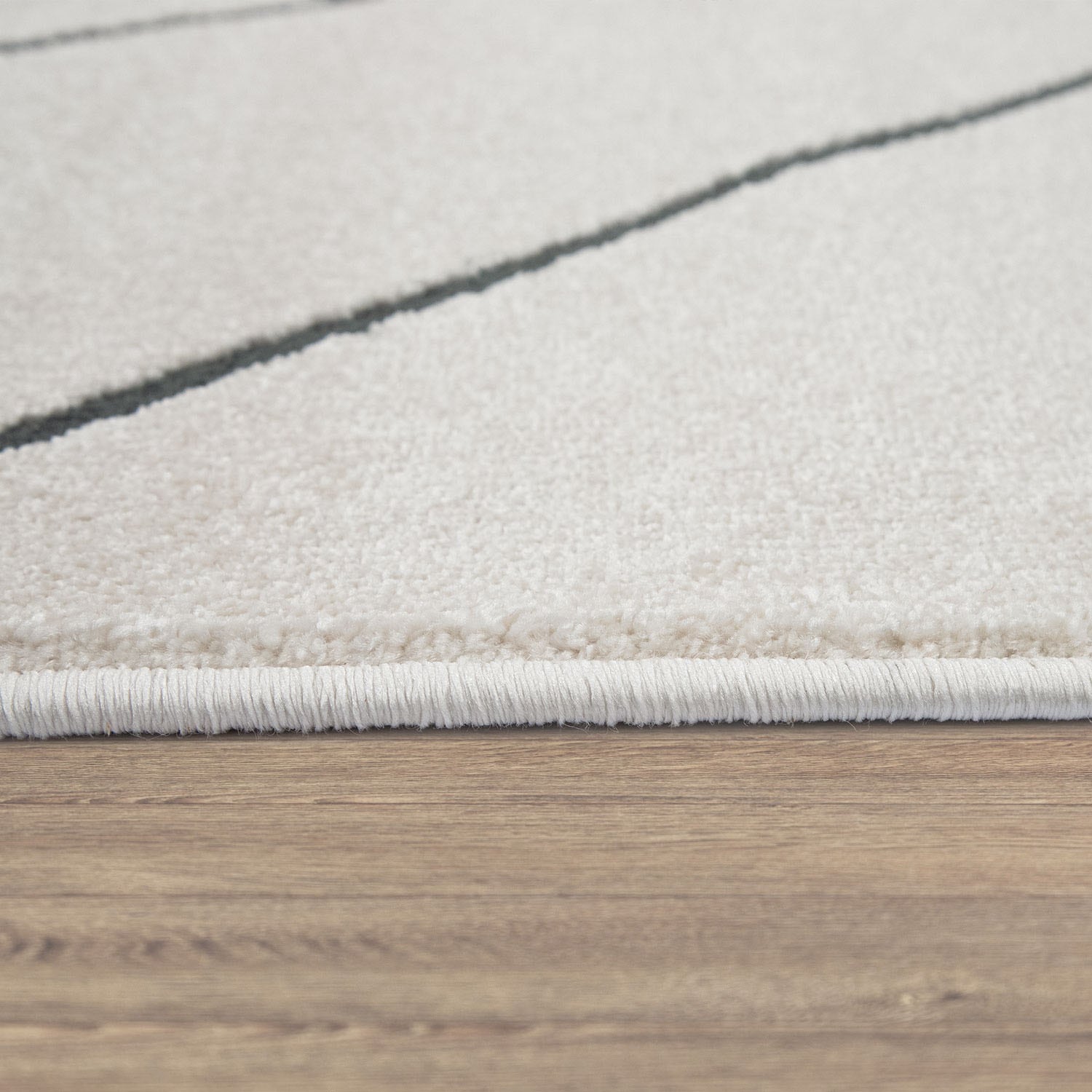 Paco Home Teppich »Haral 785«, rund, 9 mm Höhe, Kurzflor, Scandi Design, Rauten Motiv
