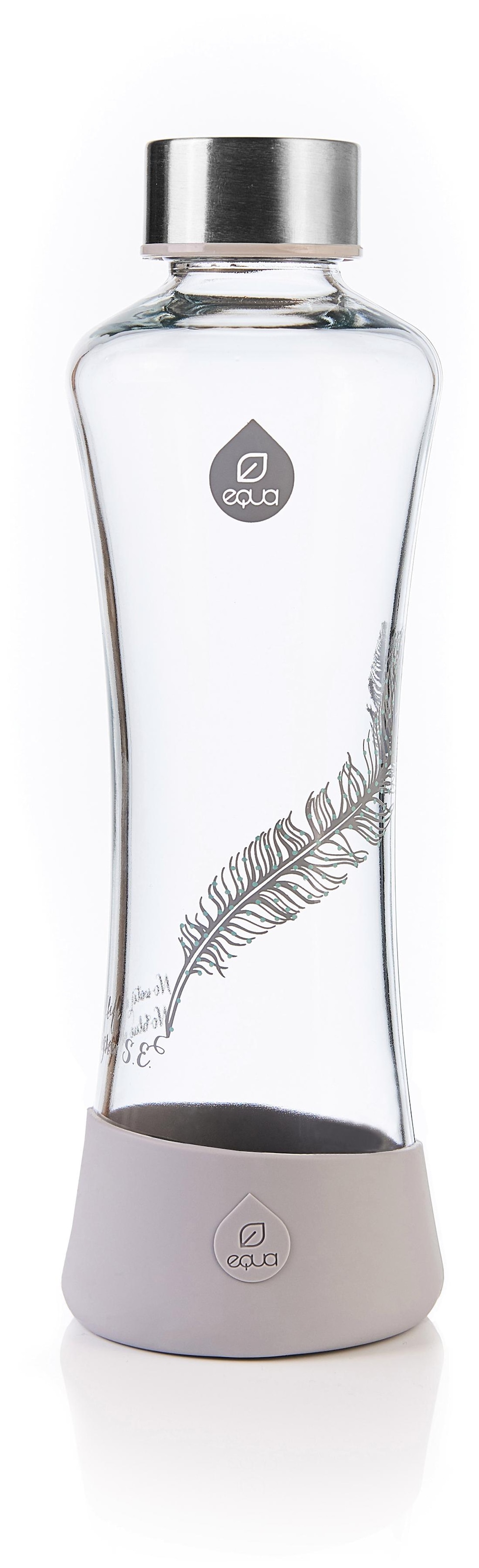 Trinkflasche »Equa Feather«, Borosilikatglas, 550 ml