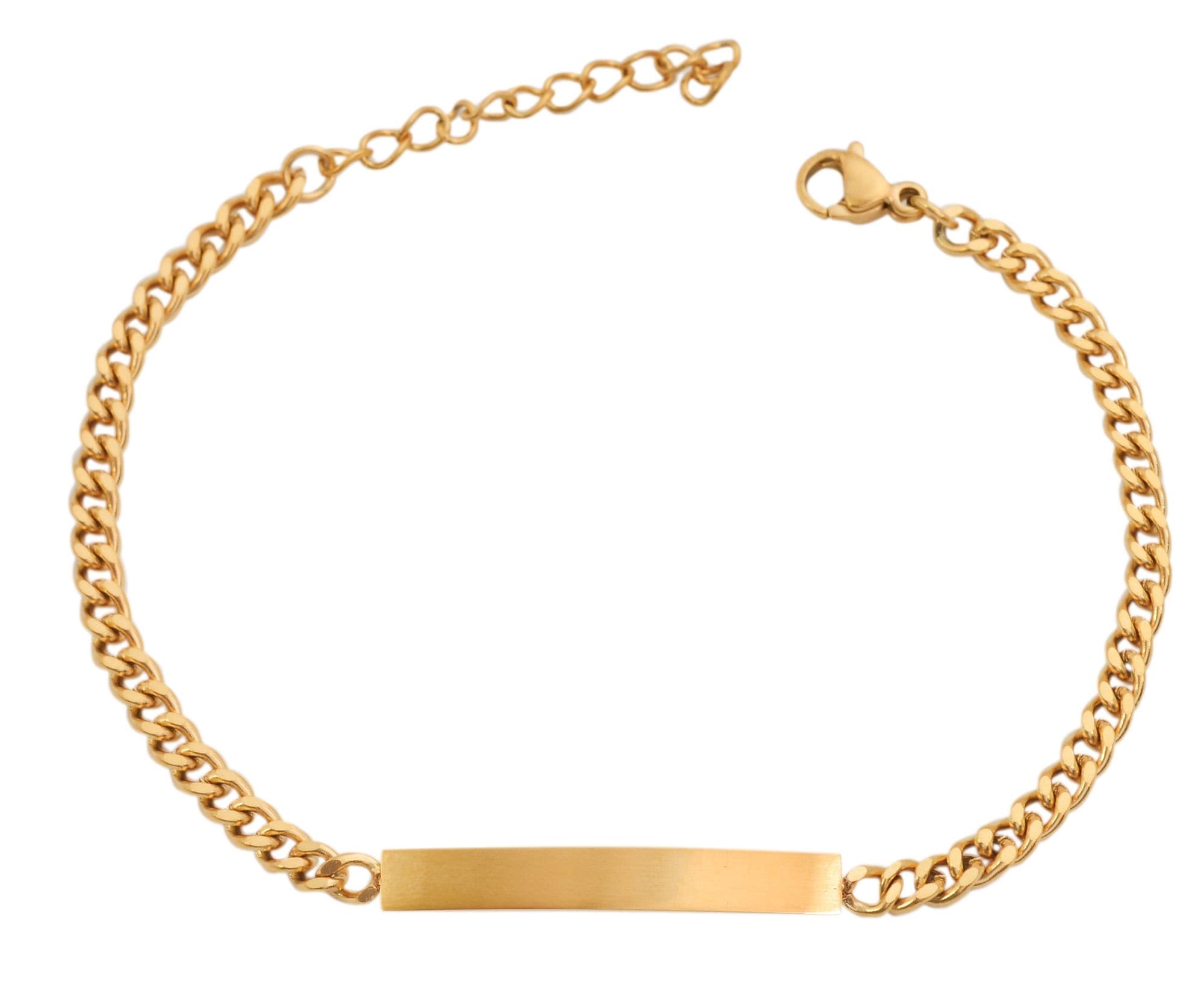 Adelia´s Panzerarmband »Unisex Armband ¿ Panzerarmband aus Edelstahl 21 cm«