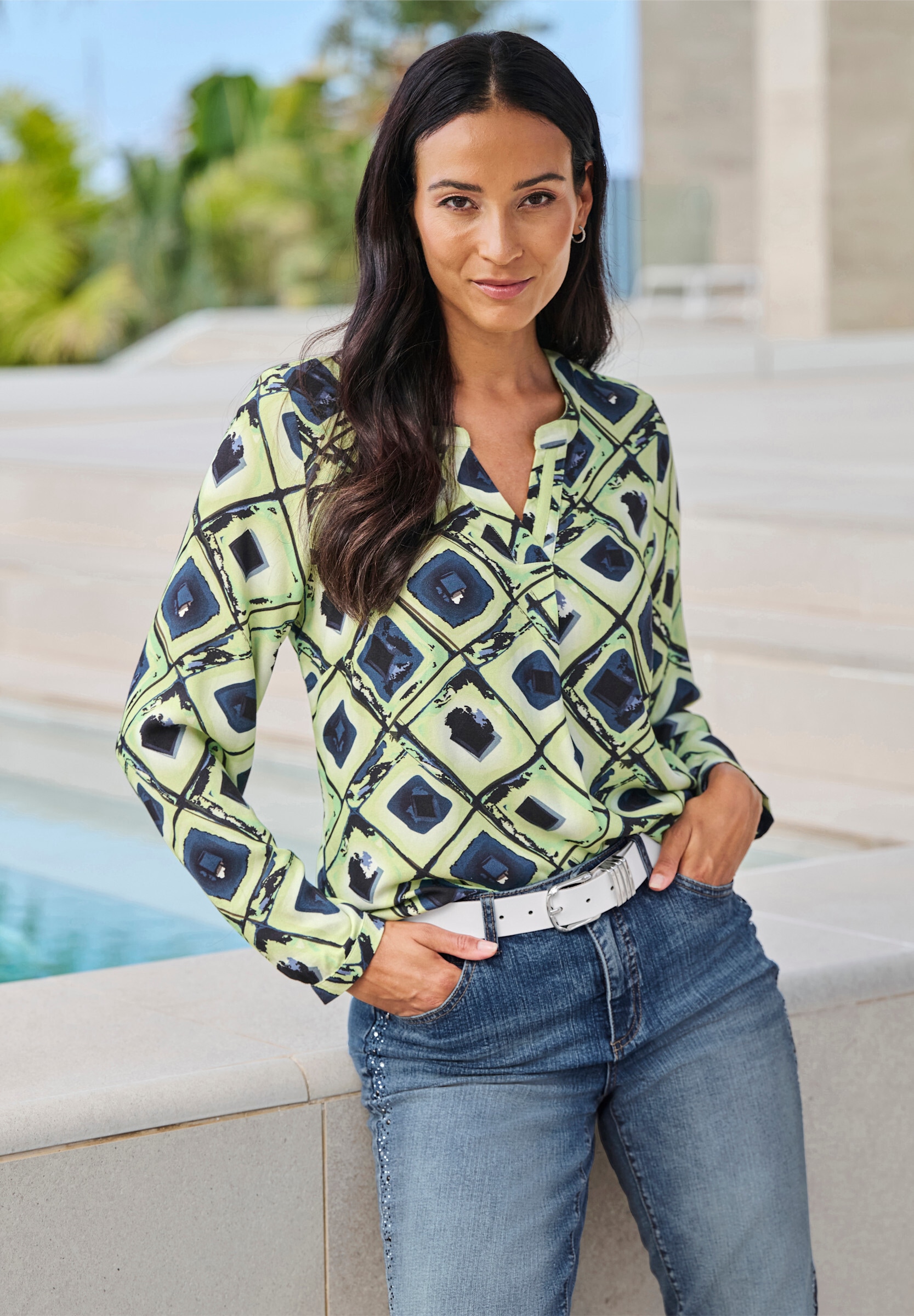 heine Schlupfbluse »Druckbluse Druckbluse«