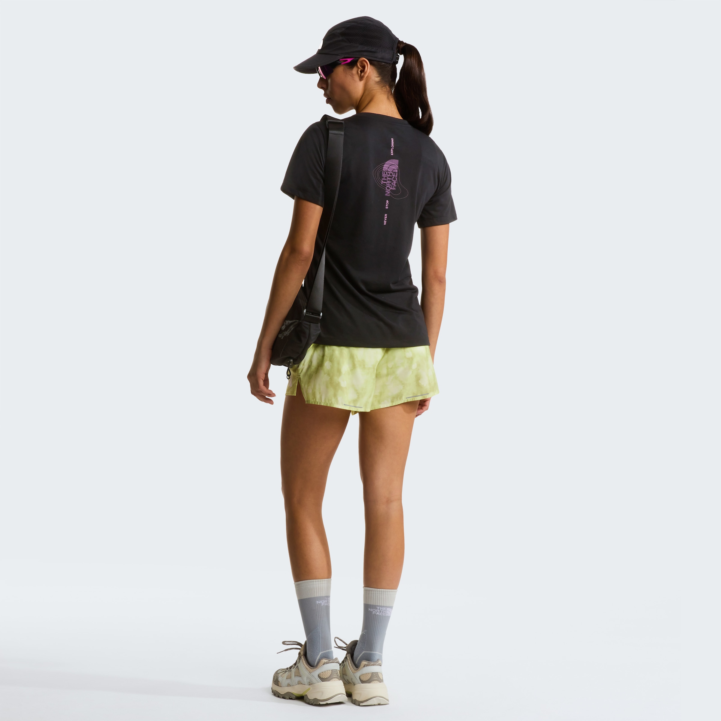 The North Face T-Shirt »W BITMAP LOGO SHORT SLEEVES TEE-GRAPHIC« sportlicher Stil, Kurzarm, für Sportmode und Outdoormode
