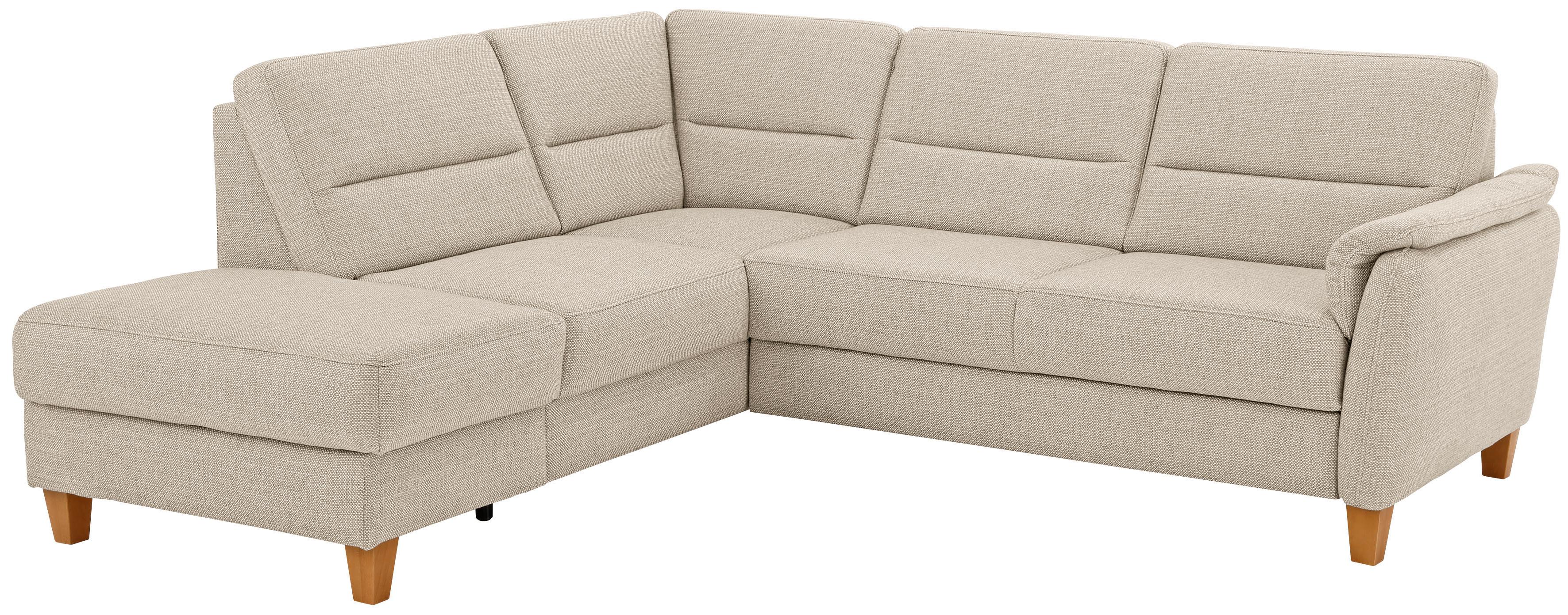 Home affaire Ecksofa "Palmera L-Form, B: 236 cm" optional Schlaffunktion & Bettkasten, Federkern