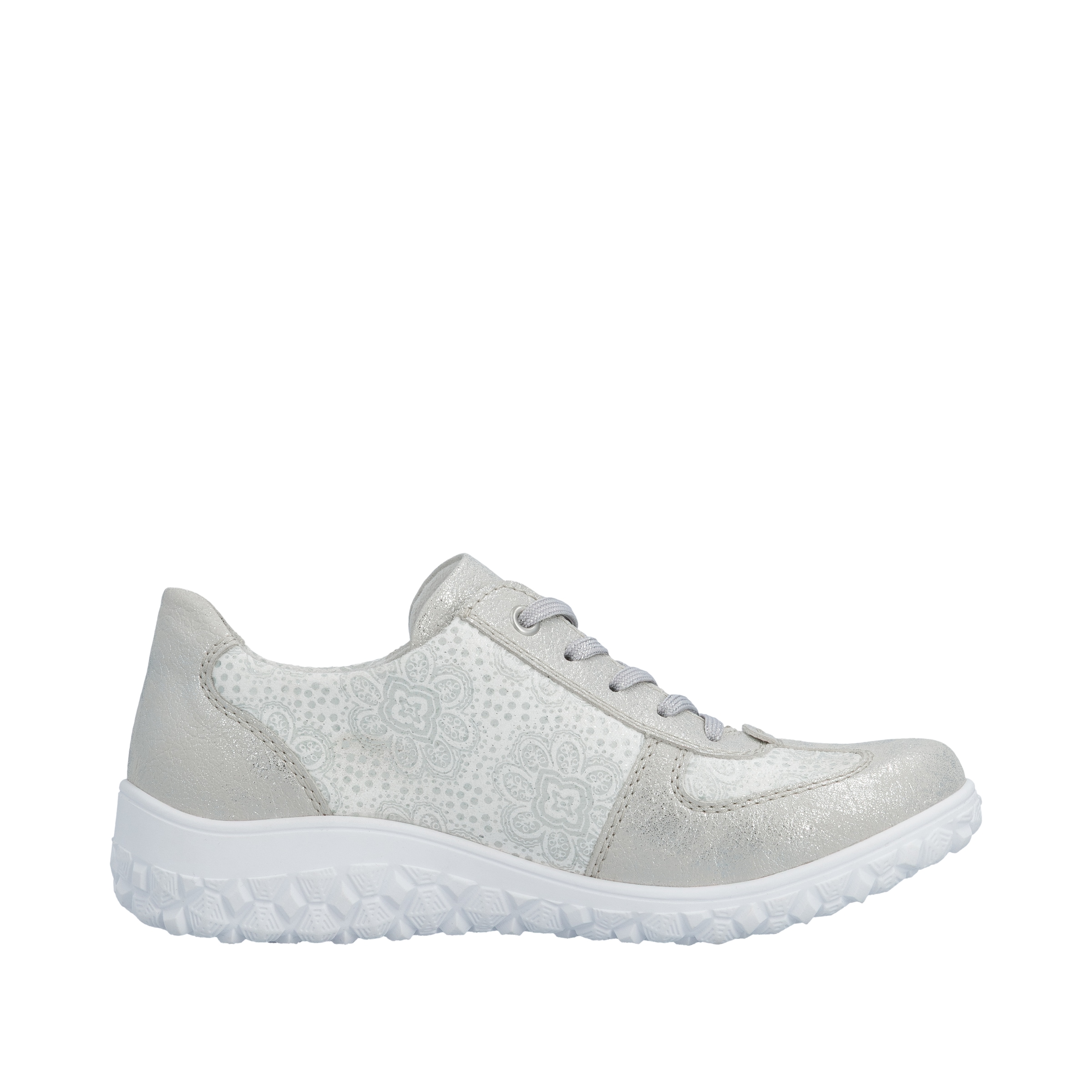 Rieker Sneaker  Halbschuh, Schnürschuh, Freizeitsneaker mit floralem Muster