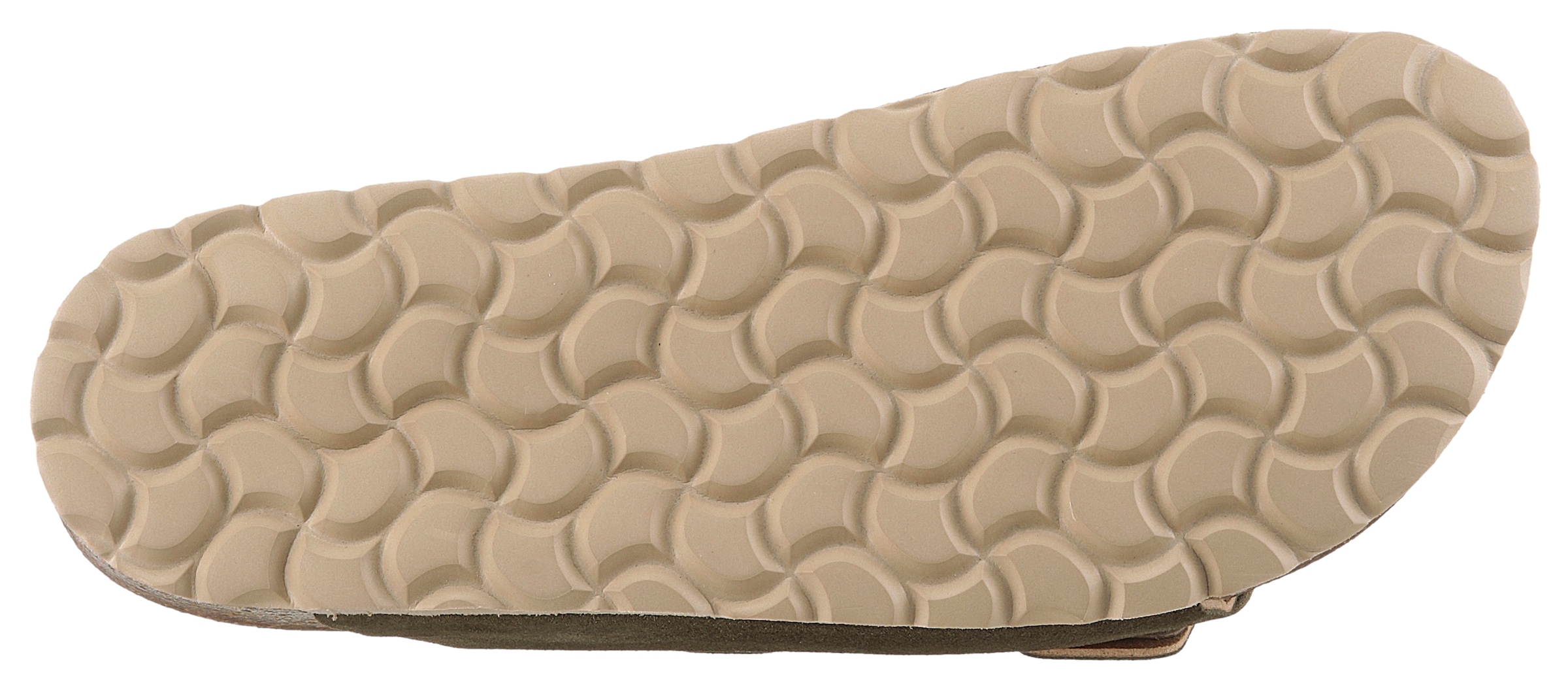 VERBENAS Pantolette »Randell Velour«, Sommerschuh, Schlappen, Hausschuh, Urlaubschuh mit Softfußbett