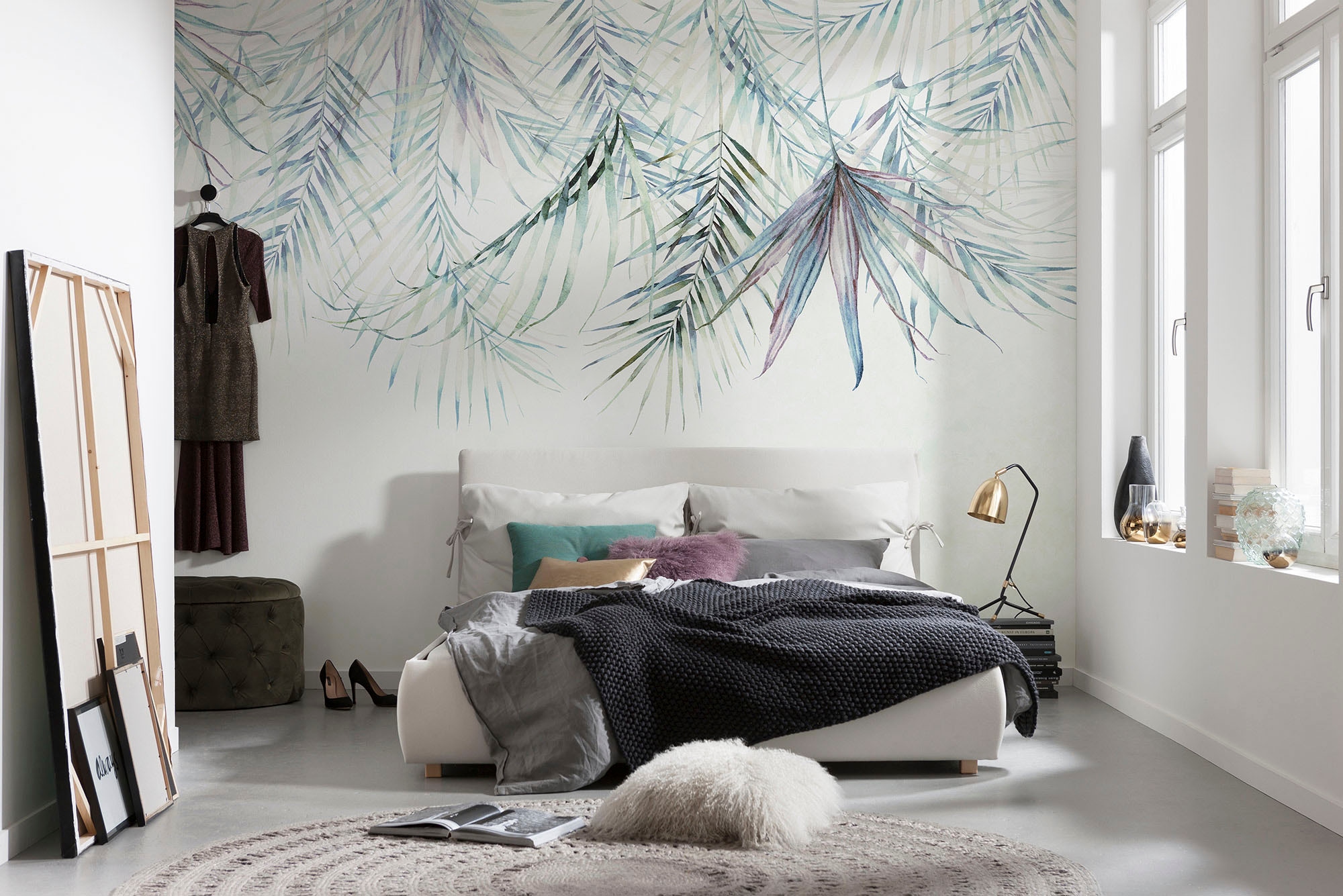 Komar Vliestapete »Digitaldruck Vlies -  Palm Spring - Größe 350 x 250 cm« bedruckt glatt Wohnzimmer, Schlafzimmer