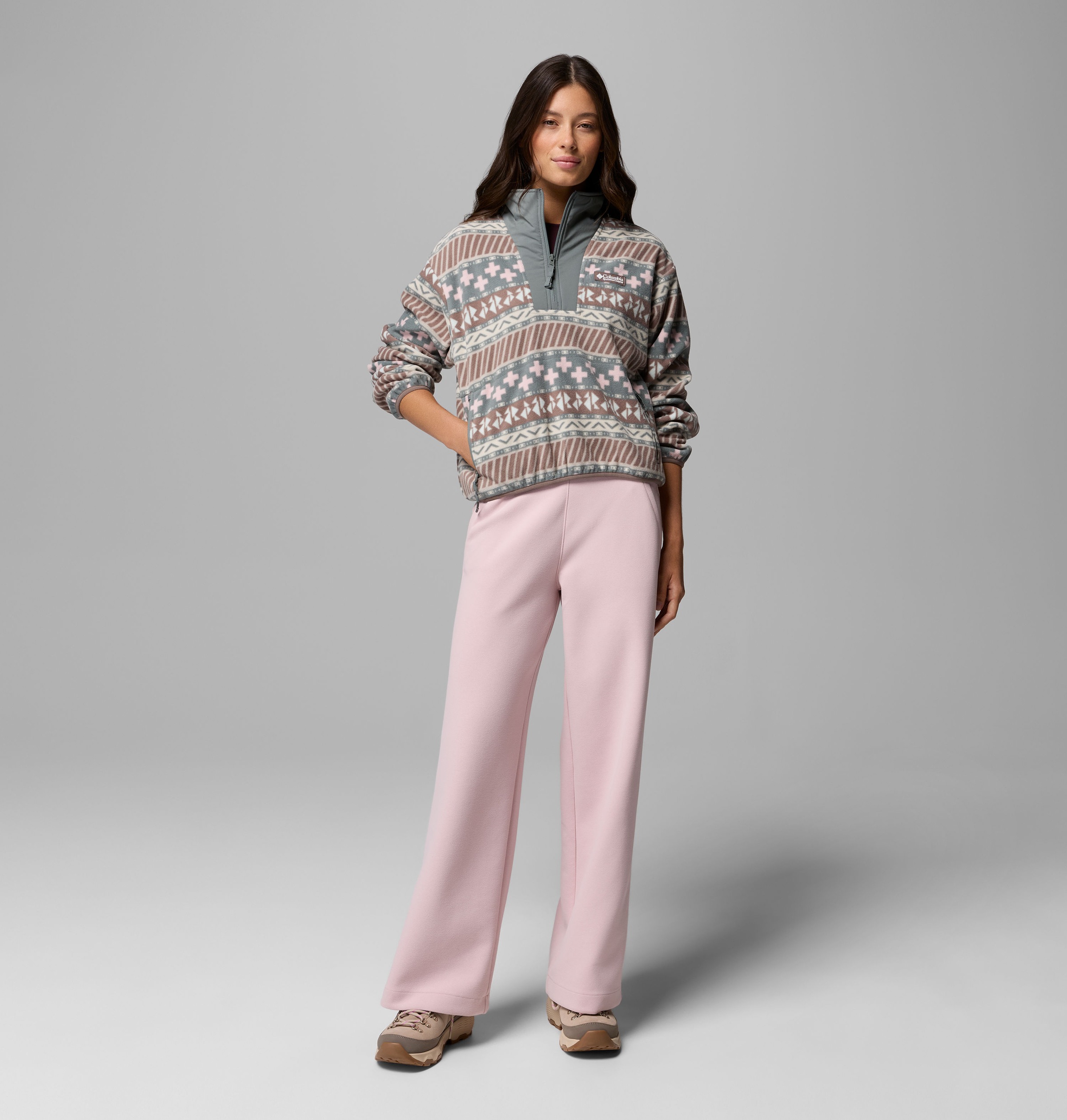 Columbia Fleecepullover »Sequoia Grove II Printed Half Zip«, mit Halbreißverschluss, Langarm-Design, aus Polyester-Fleece
