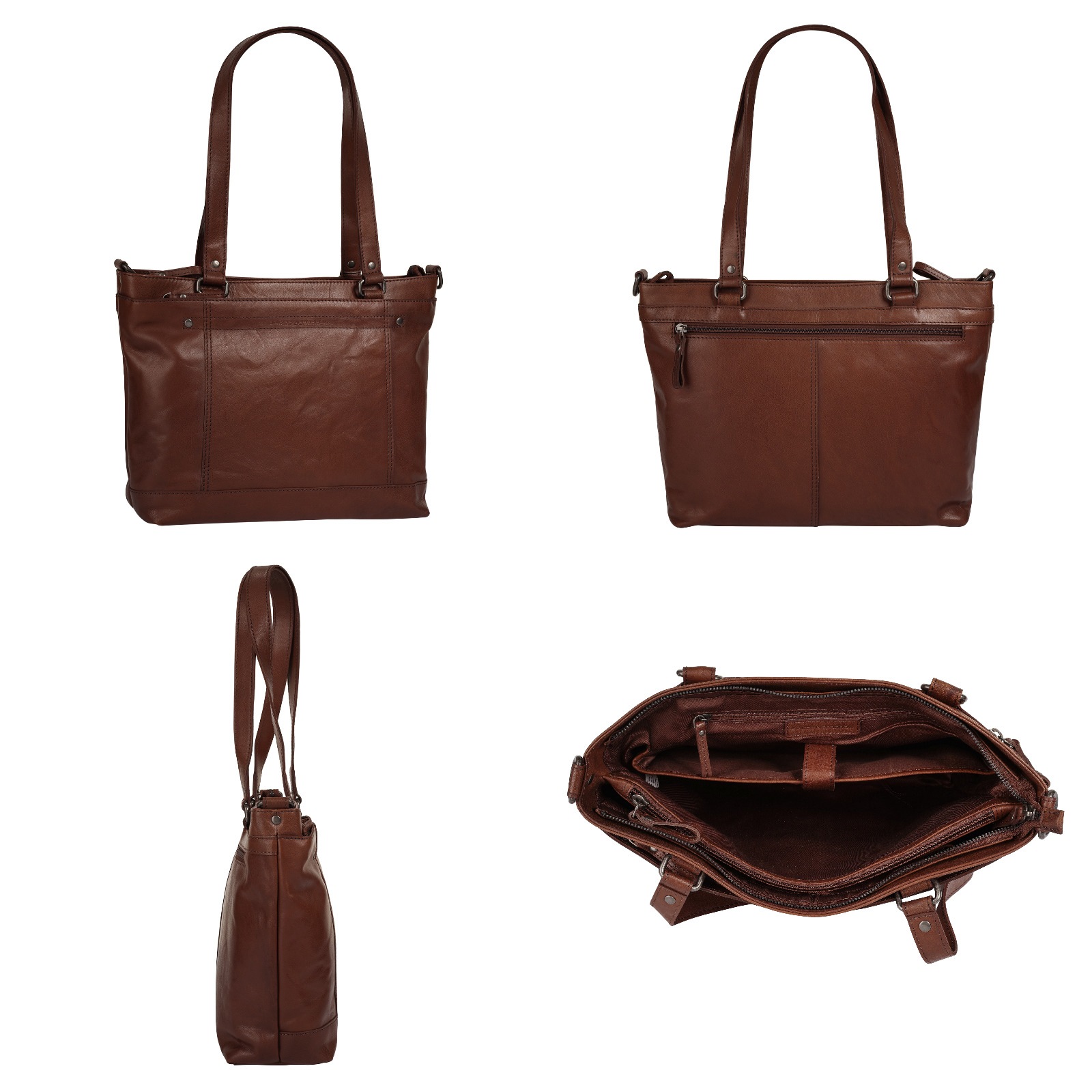 Spikes & Sparrow Shopper, echt Leder