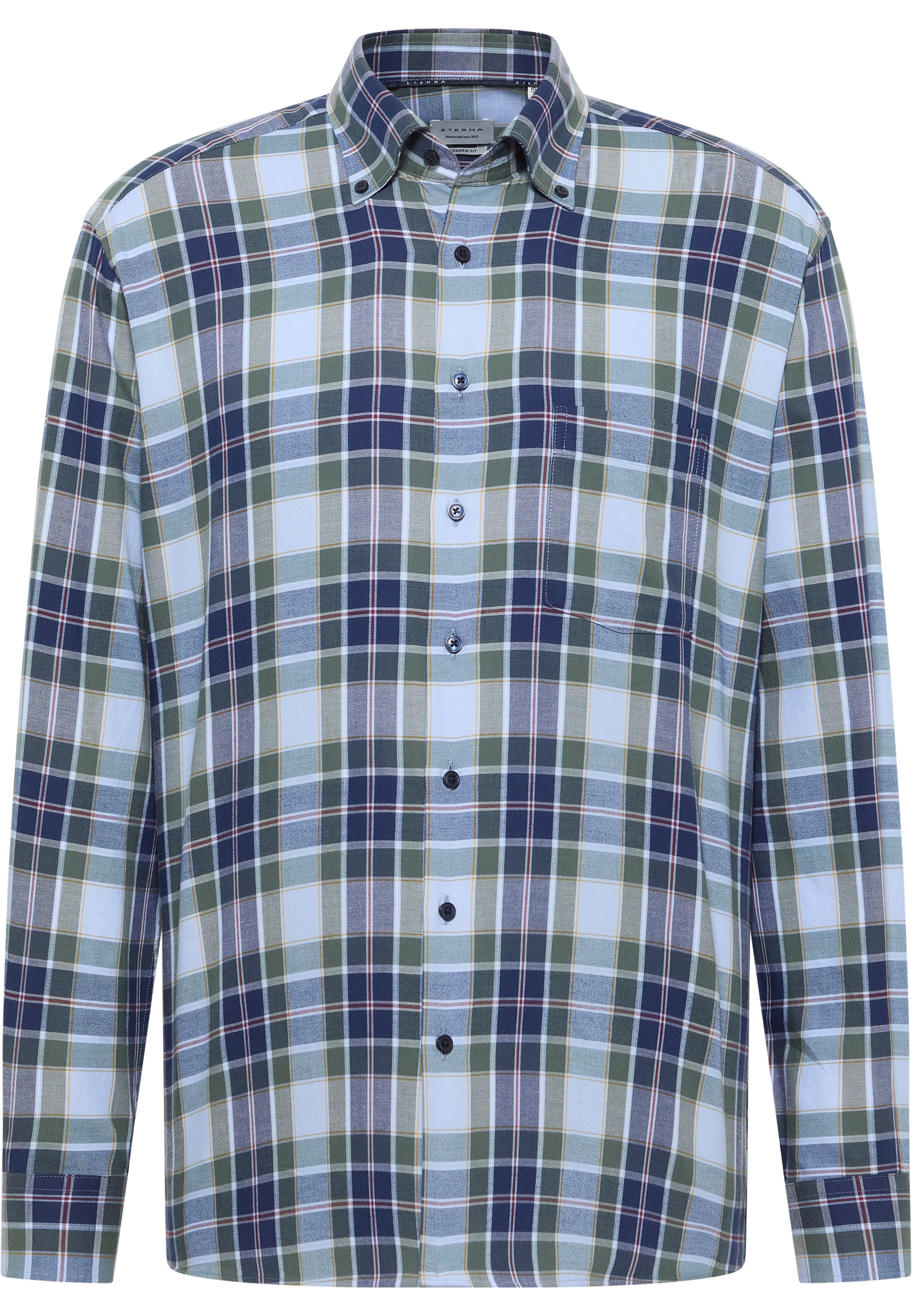 Eterna Langarmhemd »MODERN FIT« EASY IRON (bügelleicht)