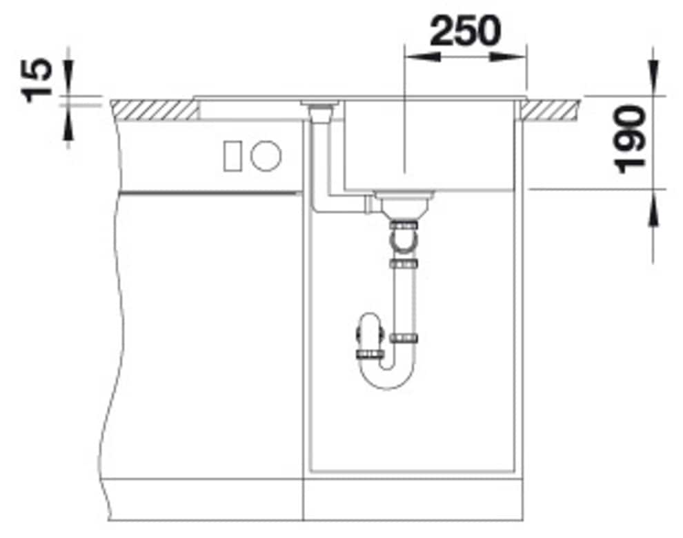 Blanco Granitspüle »METRA 45 S Compact« 1 Stk. tlg. erhältlich in mehreren Farben