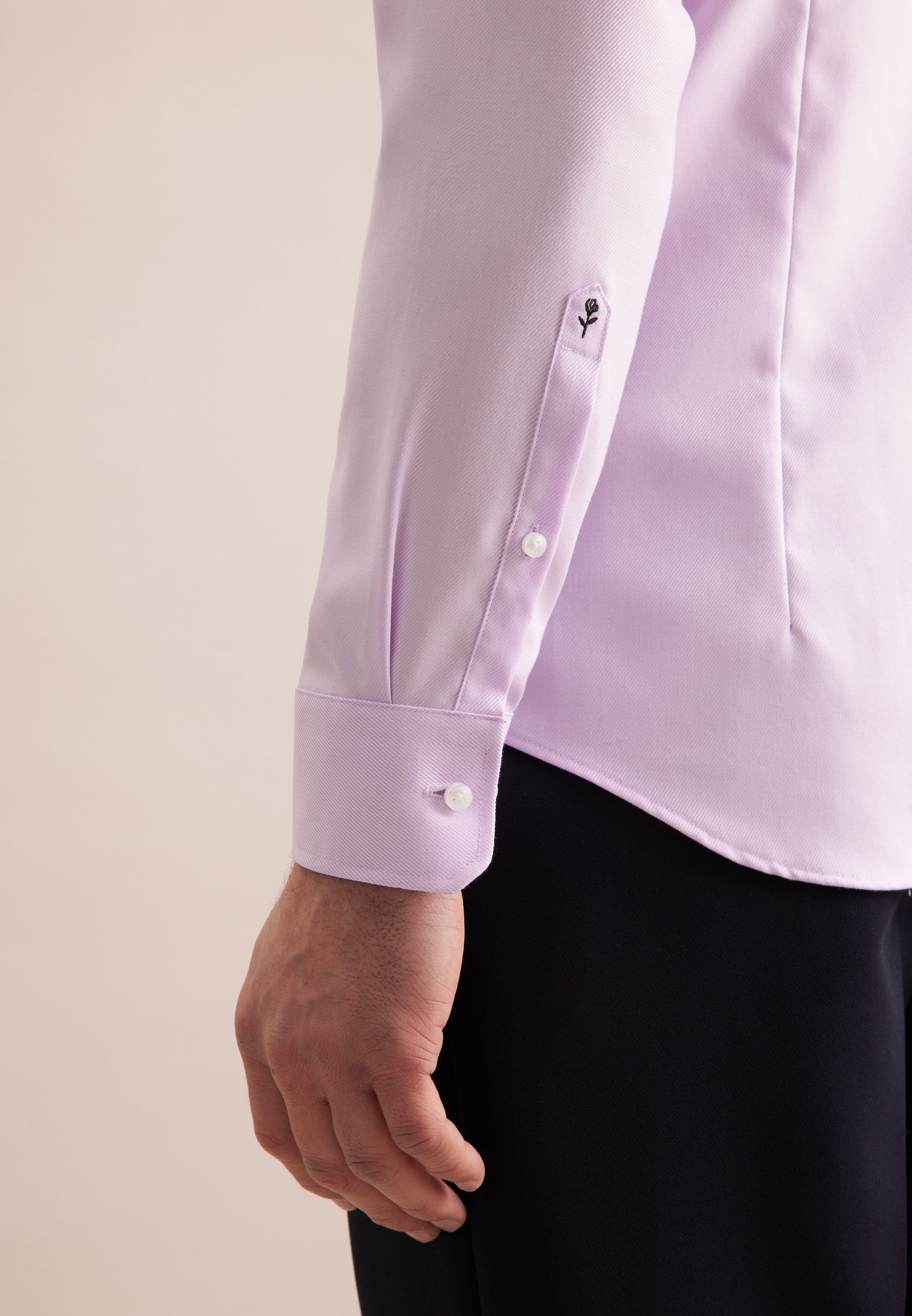 seidensticker Businesshemd »Schwarze Rose«, Slim Kentkragen Uni