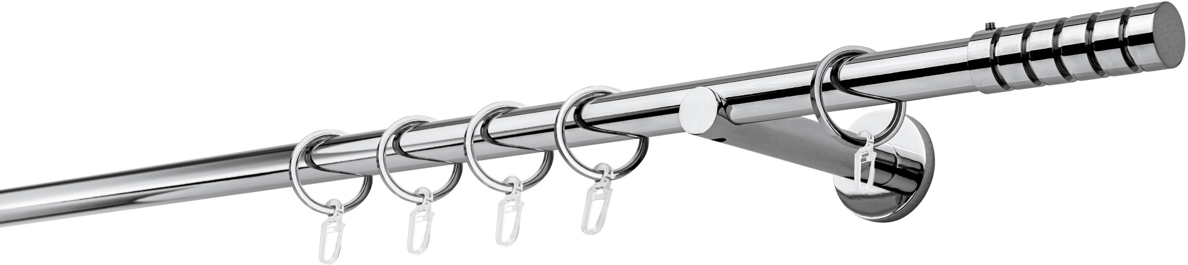 mydeco "20mm Rillcube Wandträger 12 cm" 1 läufig-läufig Fixmaß