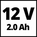 Einhell Akku-Bohrschrauber »TE-CD 12/1 3X-Li (1x2,0 Ah)«, (Set)