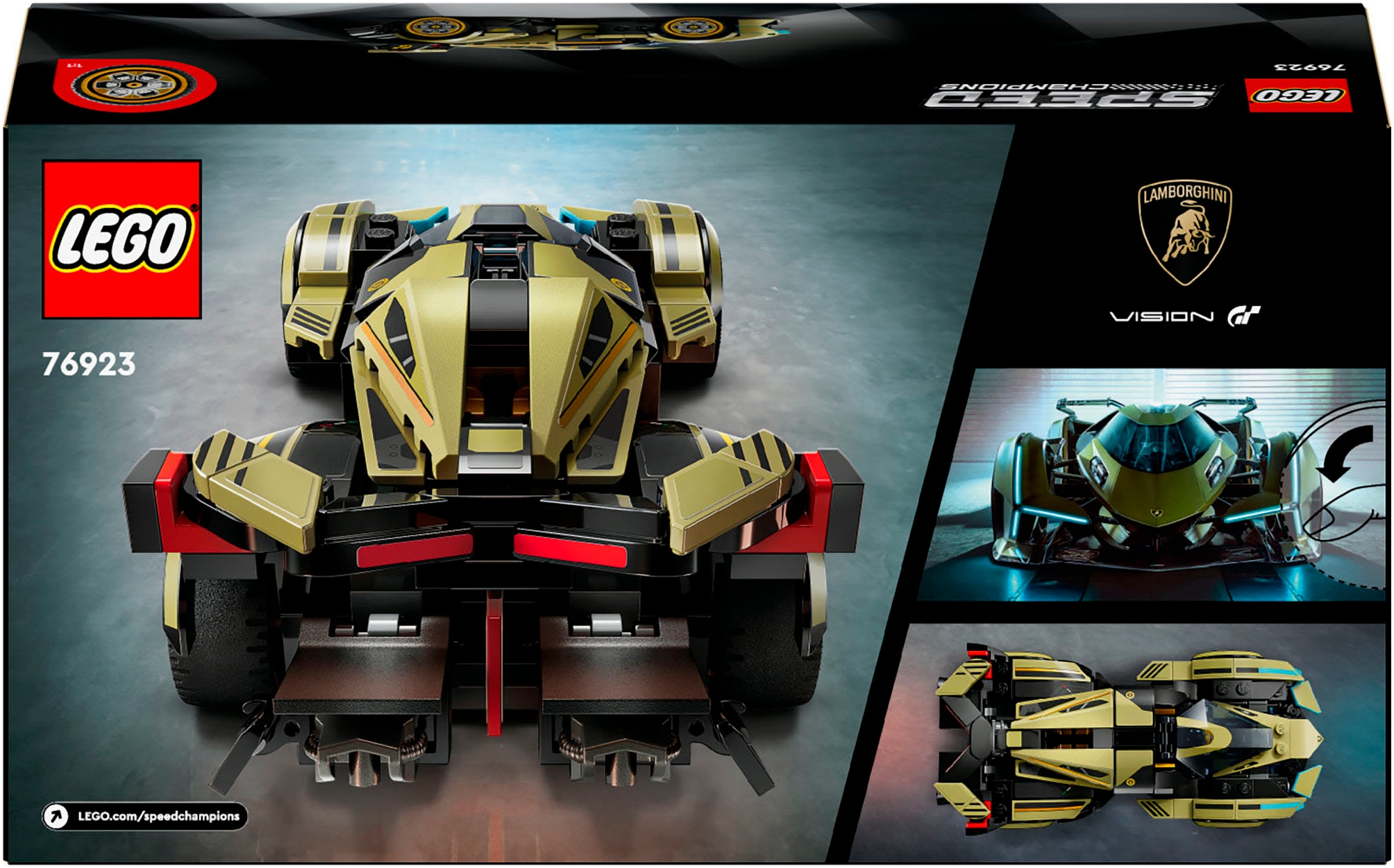 LEGO® Konstruktionsspielsteine »Lamborghini Lambo V12 Vision GT Supersportwagen (76923)«, (230 St.), LEGO Speed Champions; Made in Europe