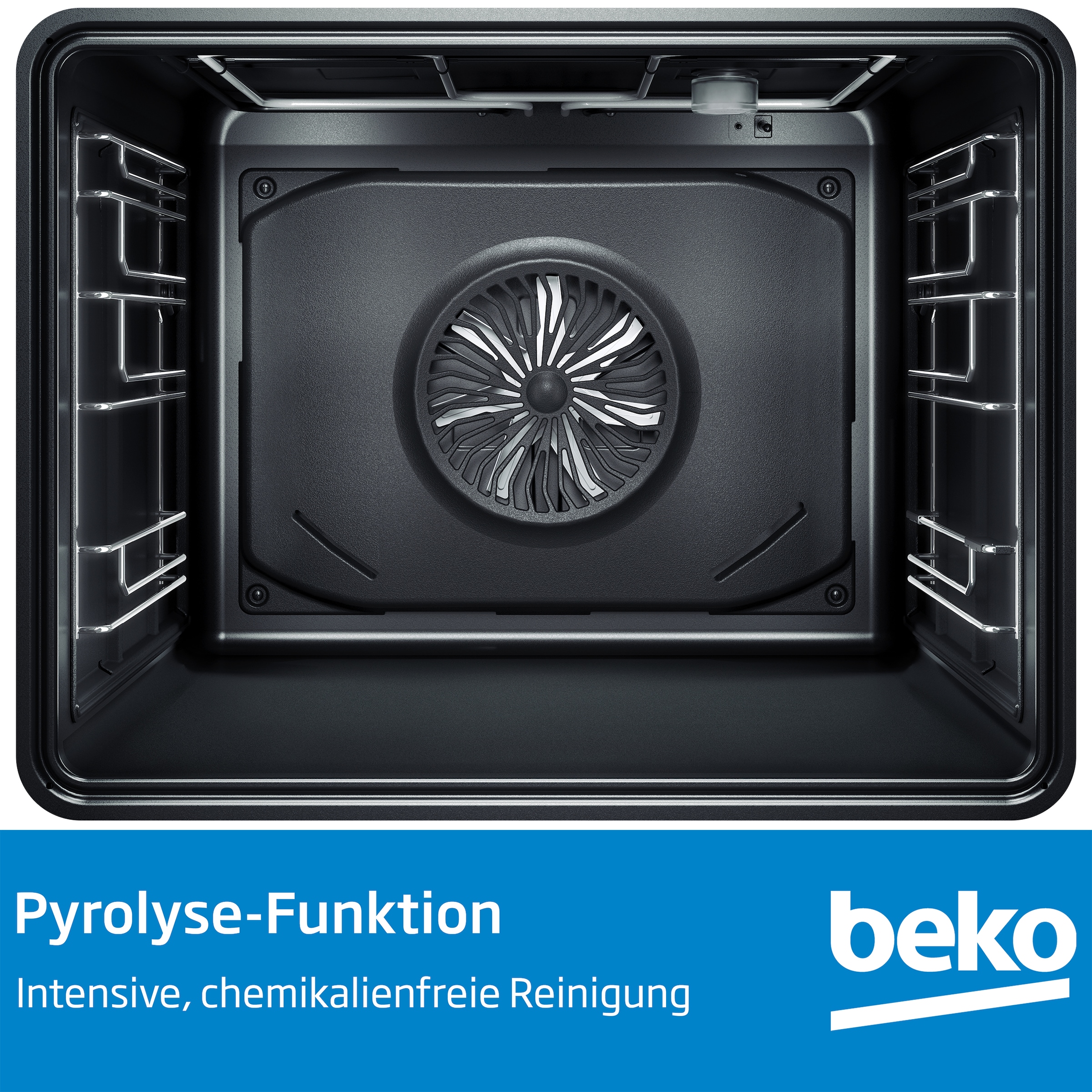 BEKO Pyrolyse Backofen »BCBIM17400BMP« mit 1-fach-Teleskopauszug mit Pyrolyse-Selbstreinigung Mit AirFry knusprig frittieren im Ofen – ganz ohne zusätzliches Fett
