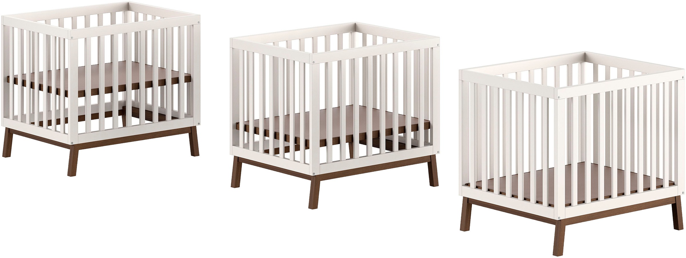 Vipack Laufgitter »Sezane, Spiel- und Kuschelfläche 75 x 95 cm, 3-fach höhenverstellbar« bis 15 kg Farbe Clay Absatz Nussbaumfarbig oder Kiefer massiv nussbaumfarbig