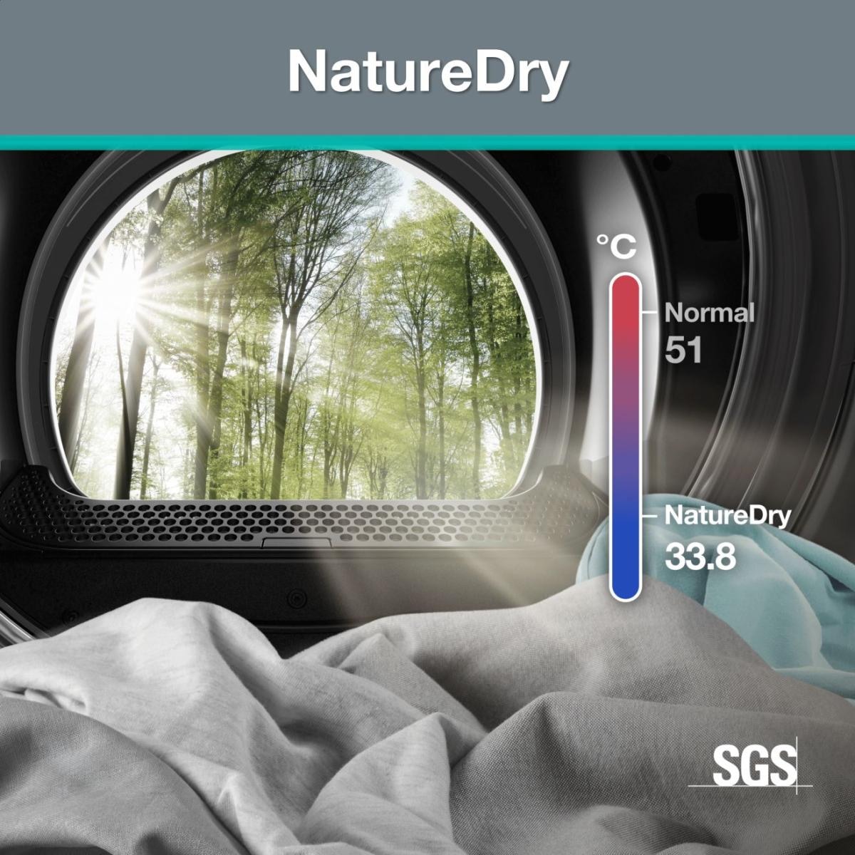 GORENJE Wärmepumpentrockner »D5G49D« G400 NatureDry Schonung, FastDry  49, Knitterschutz
