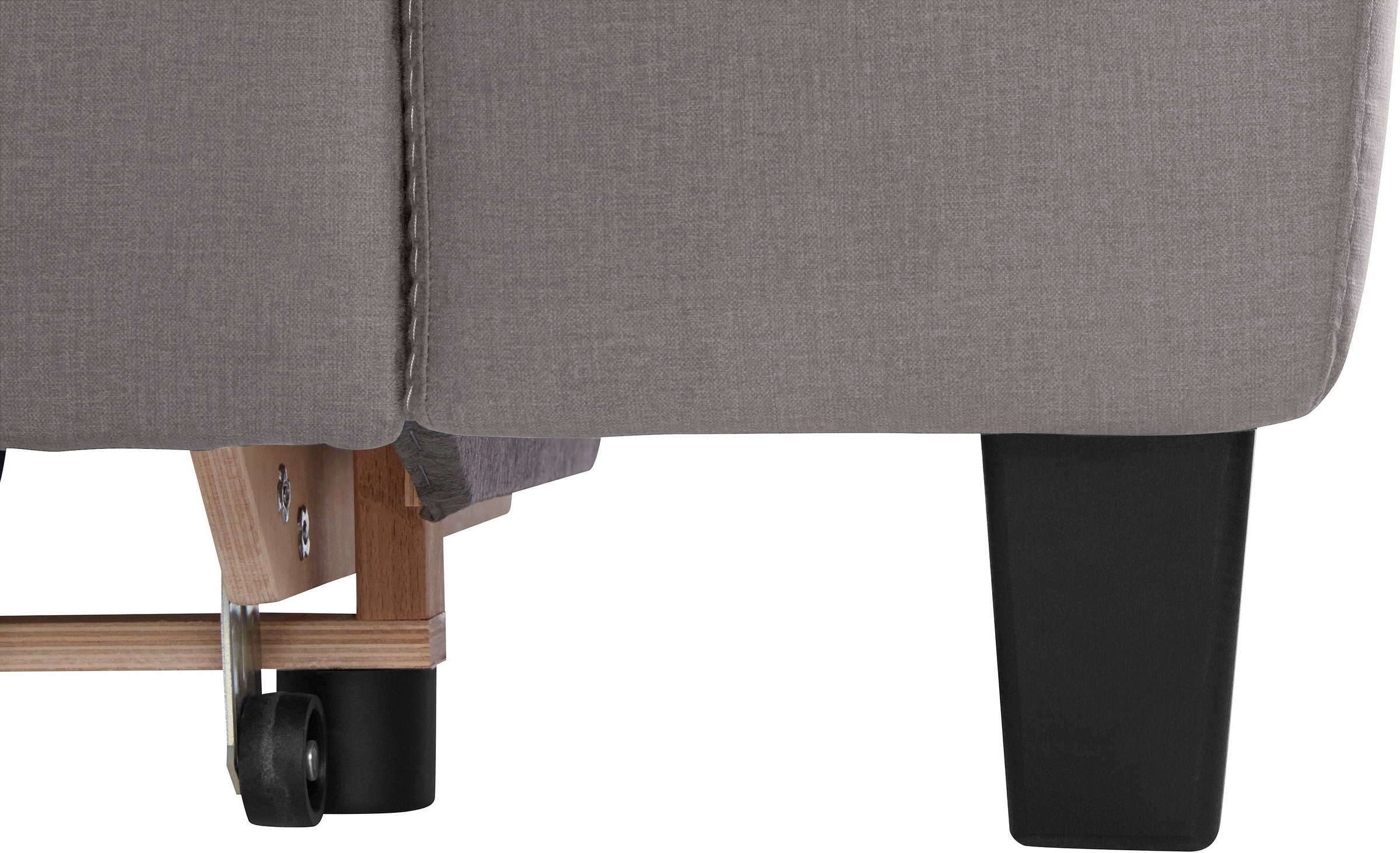 COTTA Polstergarnitur »Morven L-Form«, (Set), Set bestehend aus: Ecksofa mit Kopfteilverstellung & Hocker